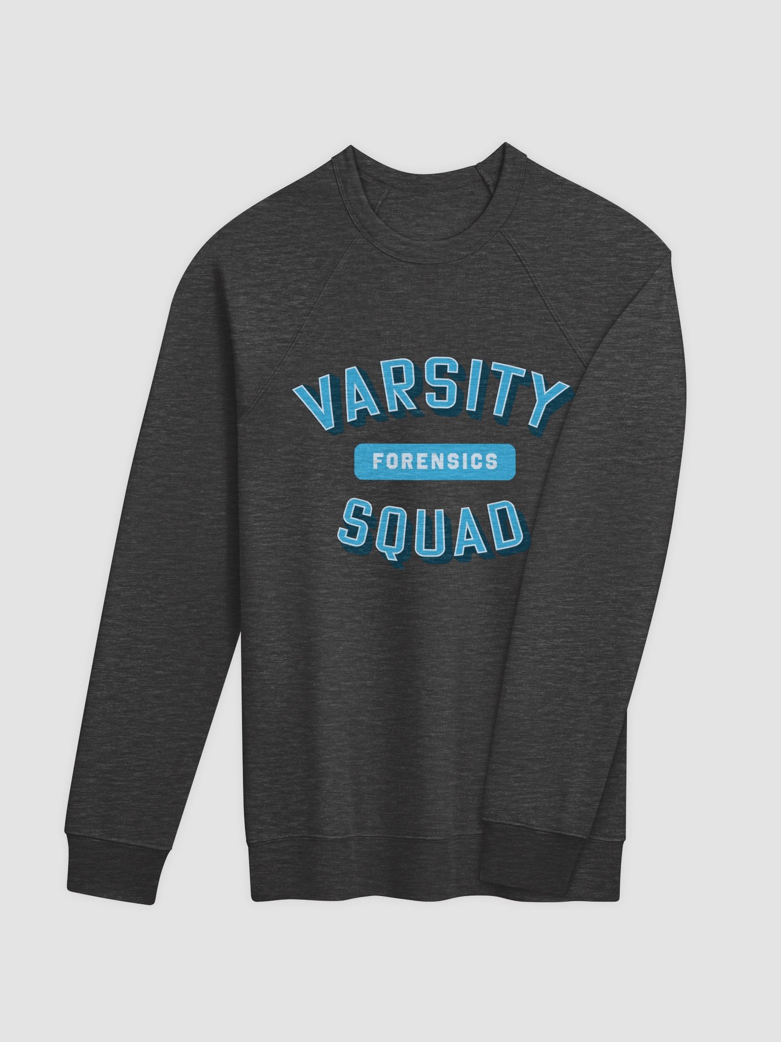 Varsity Forensics Squad Pullover Sweatshirt - Dark Grey product image (12)