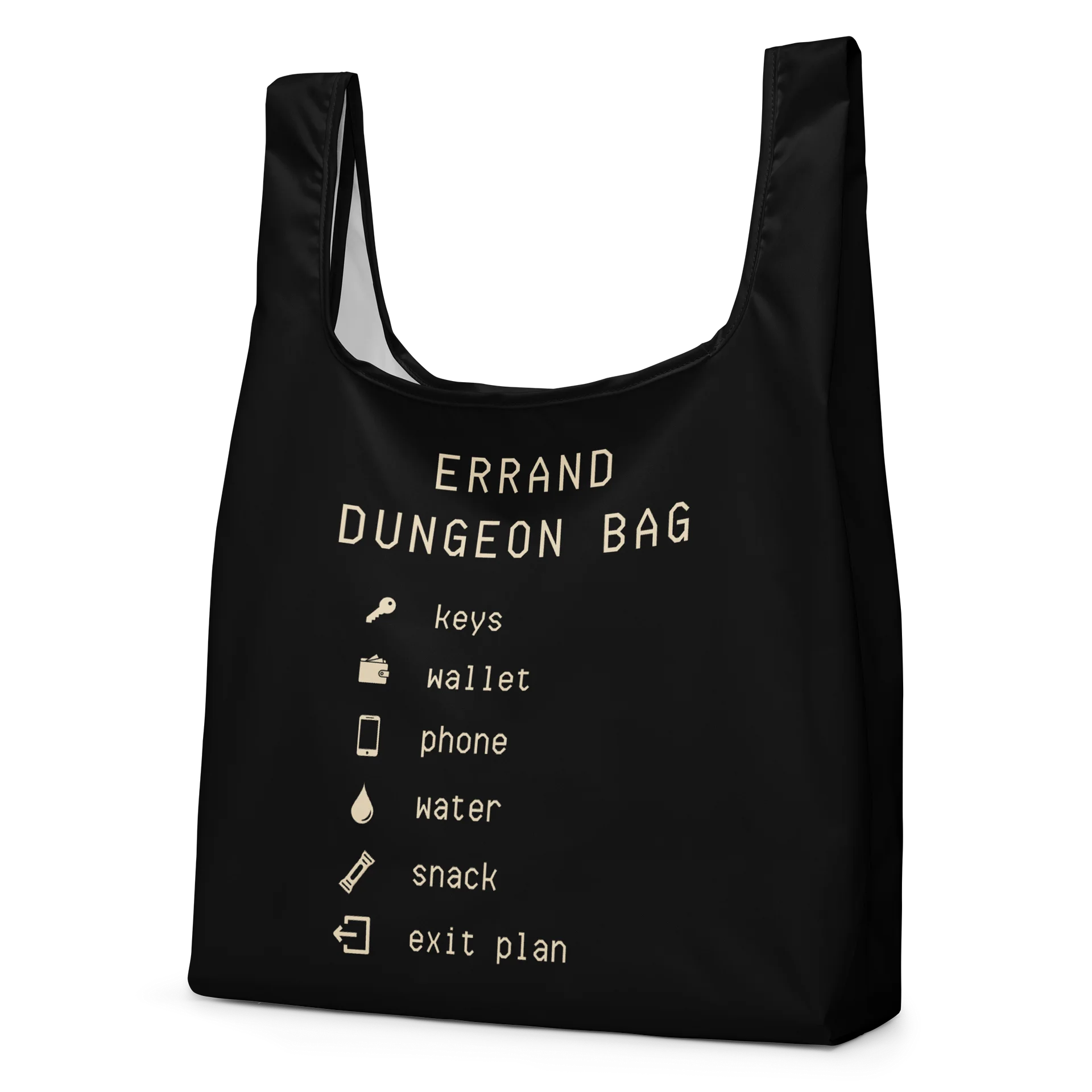 Errand Dungeon Shopping Bag | Reusable Chronic Illness Errand Bag product image (2)