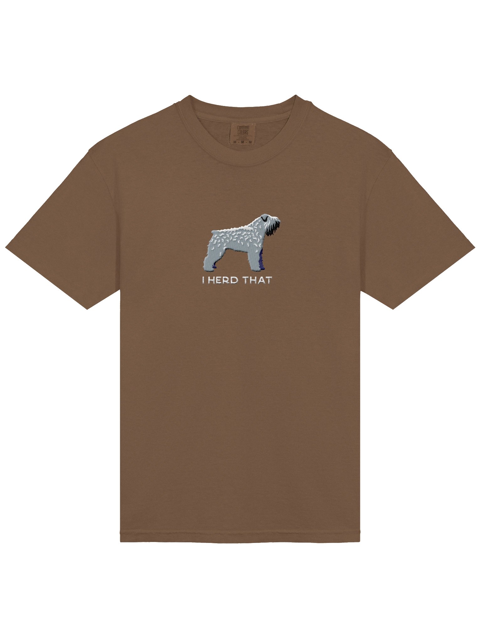 I Herd That T-Shirt(Embroidered) of a Bouvier des Flandres(Gray) product image (6)