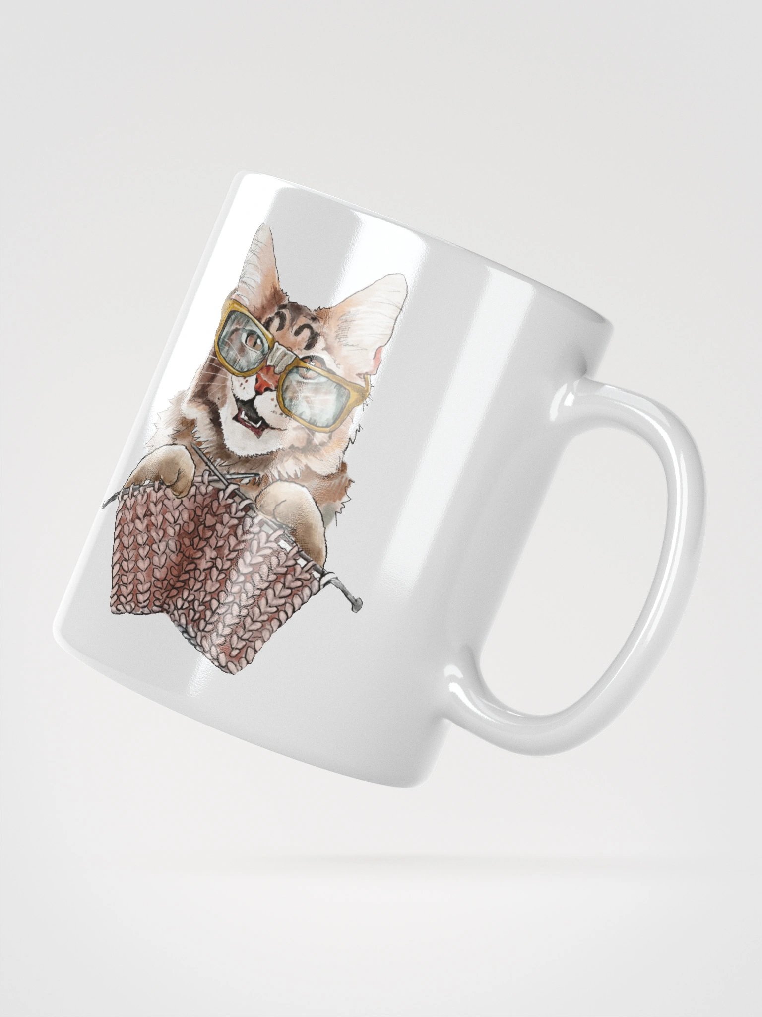 Knitting Cat with Glasses product image (2)