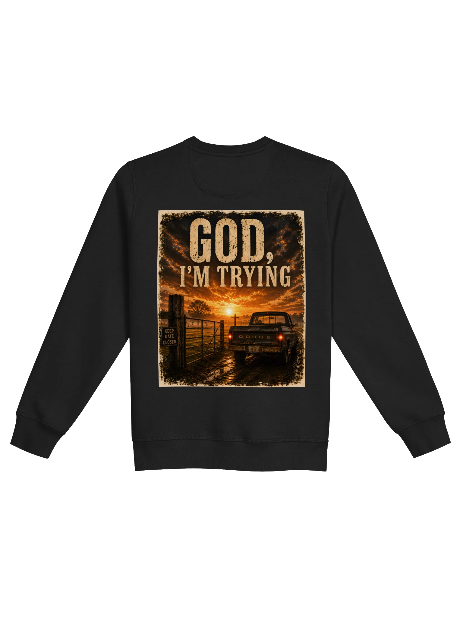 God, I'm Trying Sweatshirt product image (2)