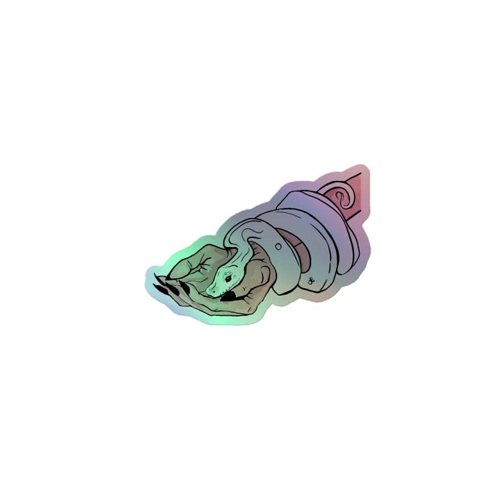Ball Python Holographic Sticker product image (1)