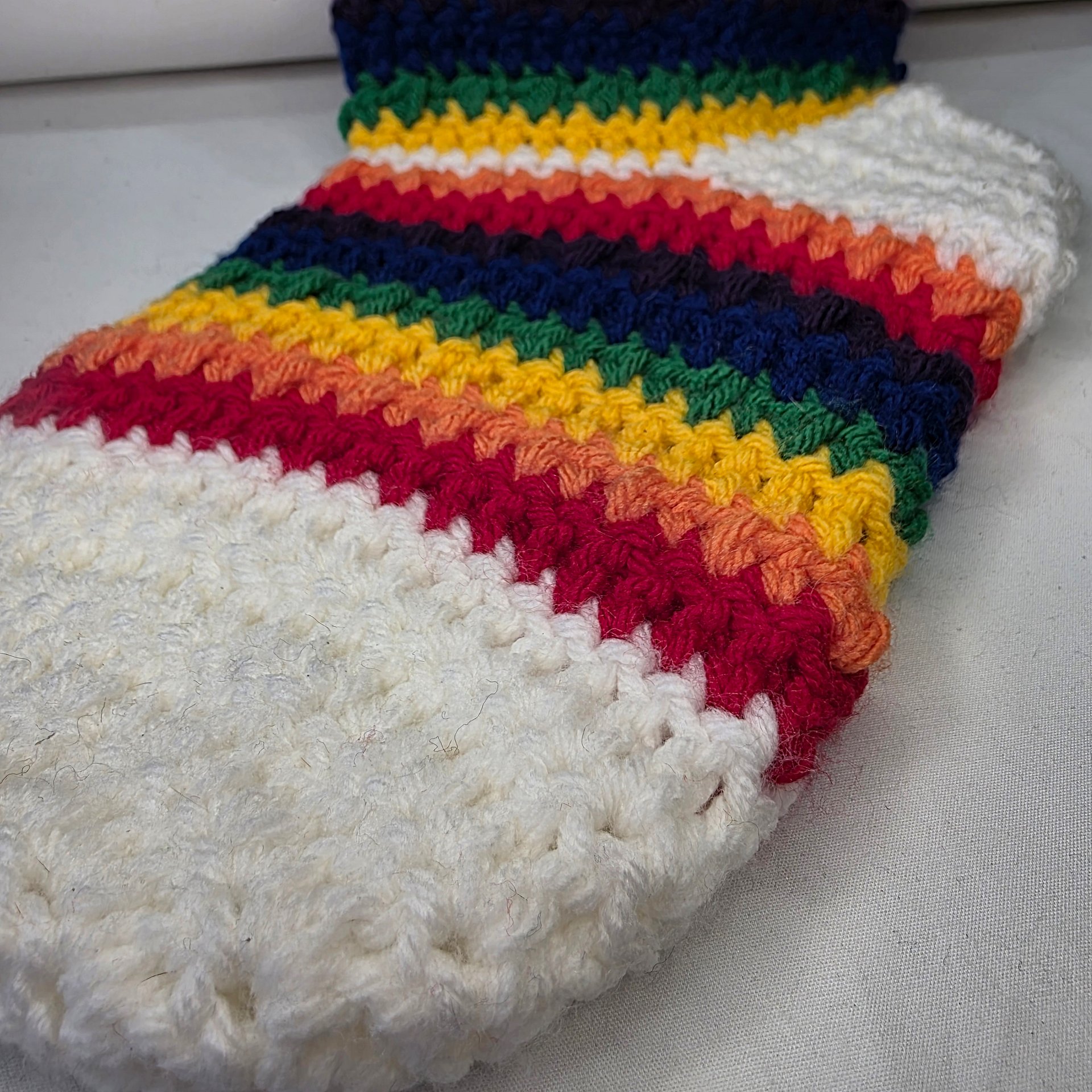Crochet Pride Holiday Stocking: LGBTQIA, Holiday or Christmas Gift, Handmade product image (9)