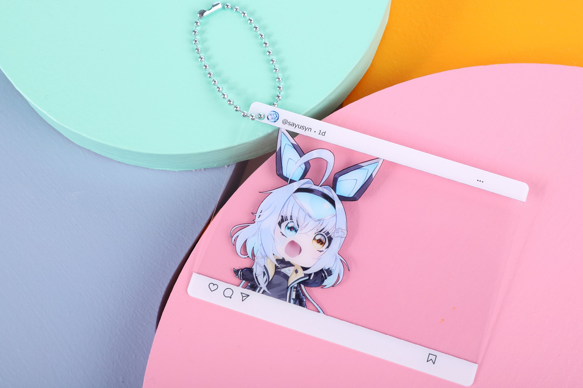 Sayu Sincronisity Social Media Style PVC Keychain product image (4)
