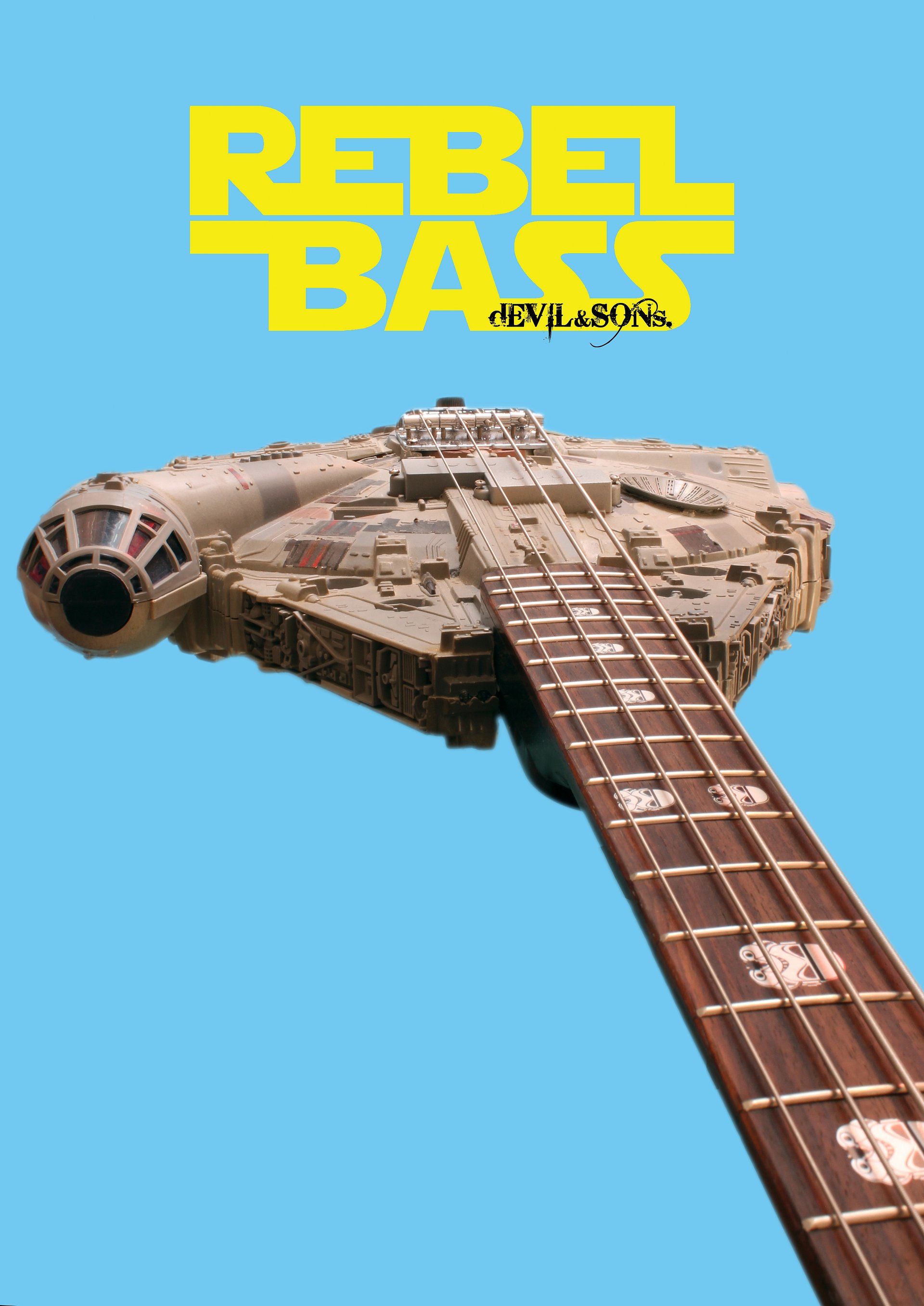 Rebel Bass - The Millennium Falcon Star Wars Bass Guitar (Made to order) product image (2)