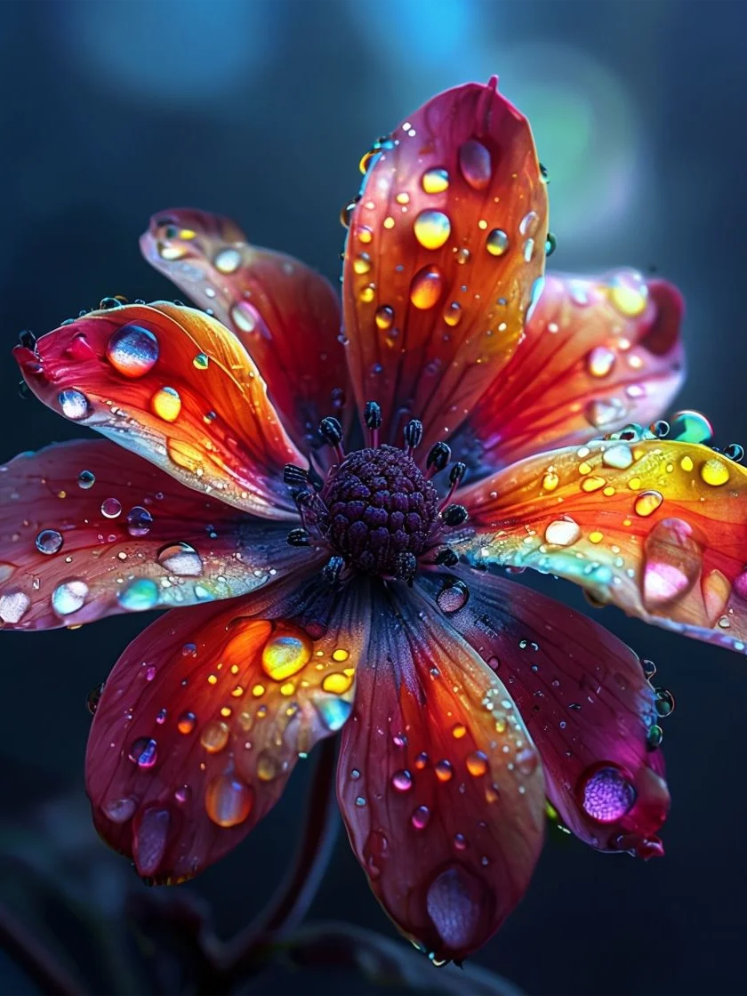 Dew-Kissed Blooms Framed Poster product image (1)