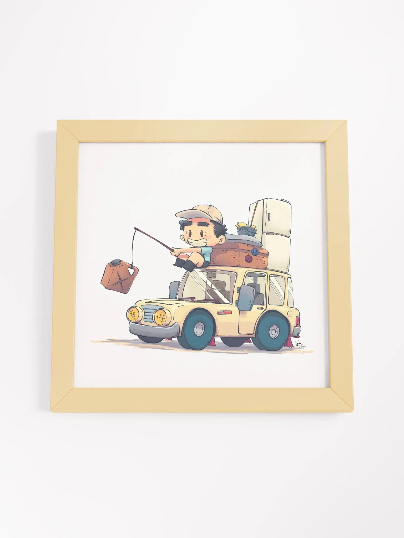 Go Go My Car | Frame Matte Poster product image (38)
