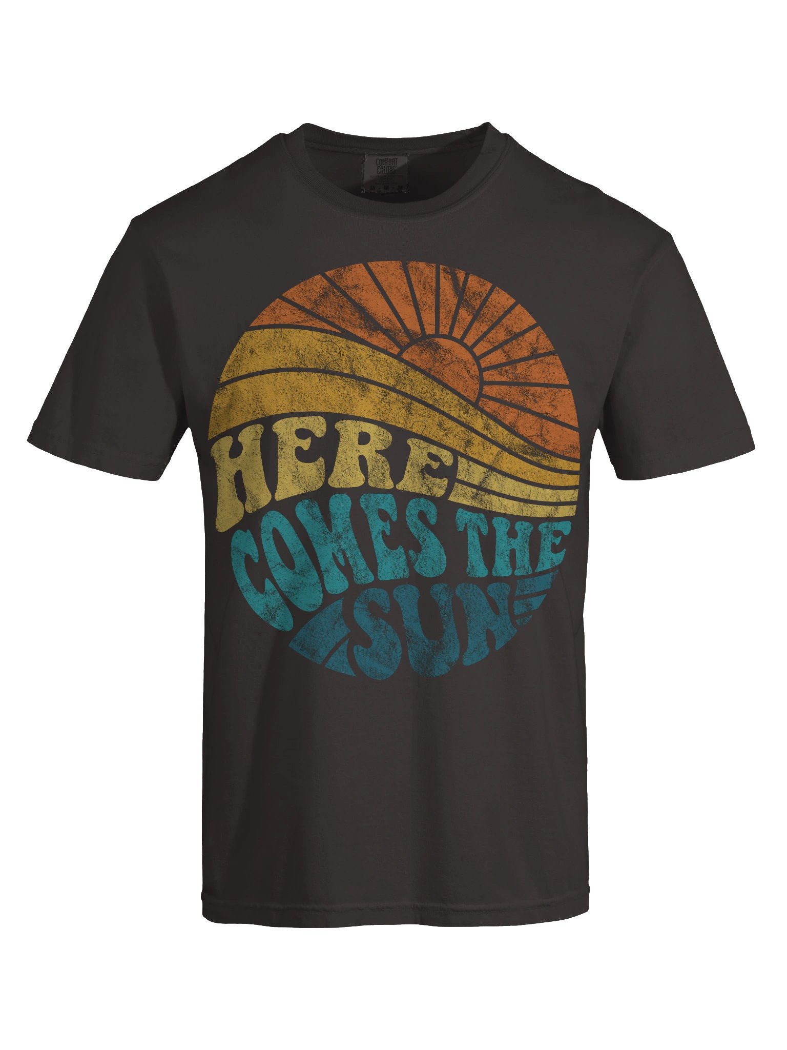Here Comes the Sun Retro Shirt – Vintage Sunset Graphic Tee, Boho Summer Aesthetic product image (8)