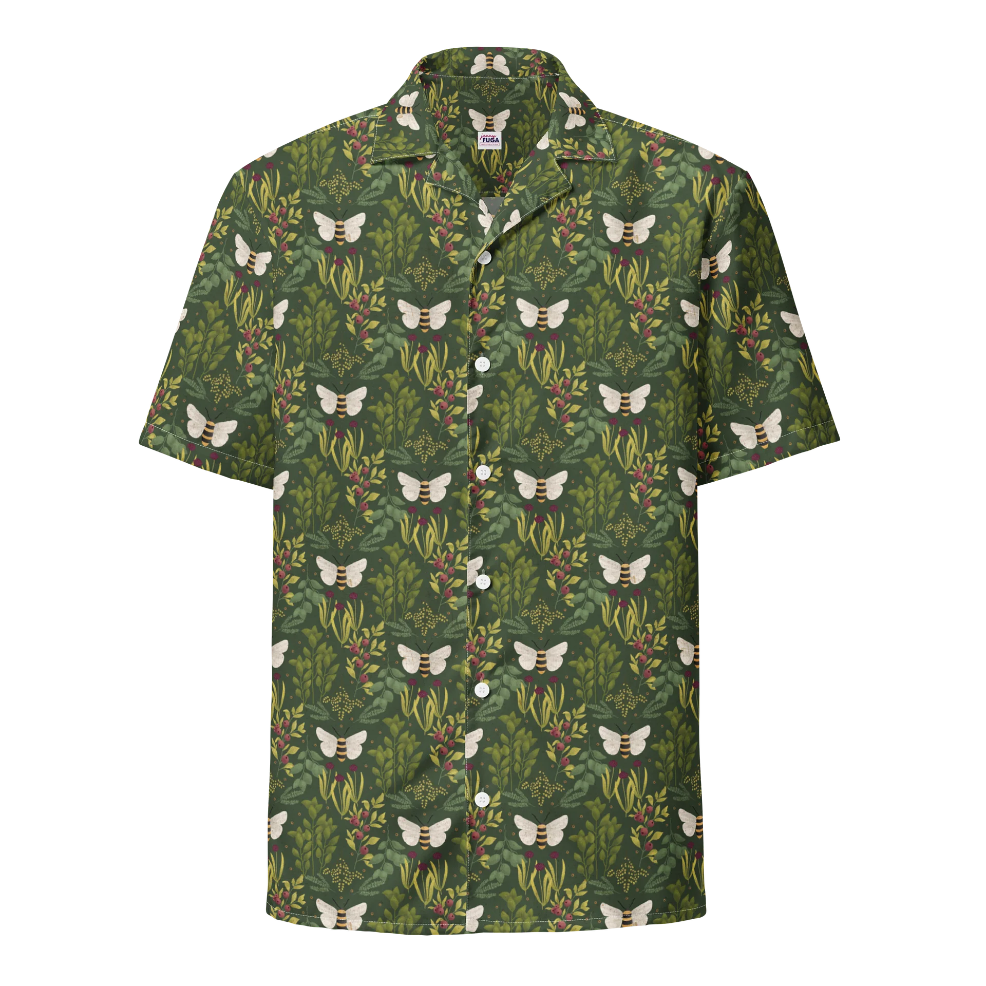 Bees and Foliage Hawaiian Shirt product image (1)