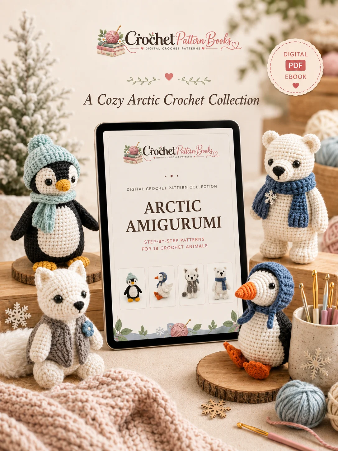 Arctic Amigurumi 18 Crochet Animal Patterns Step by Step PDF Ebook product image (5)
