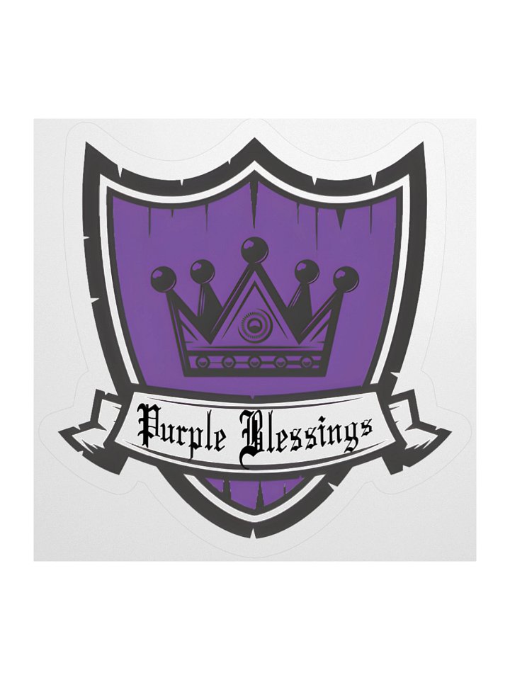 Purple Blessings Mine Crest Sticker product image (1)