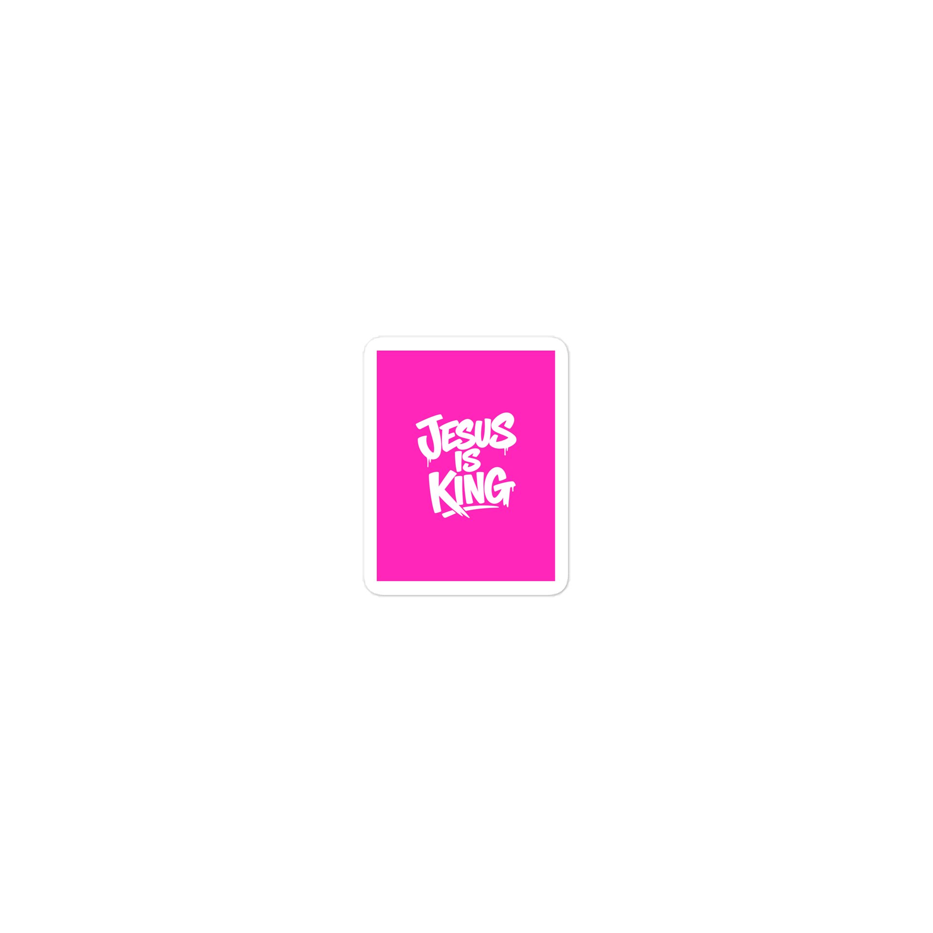 Pink Jesus is King Die-Cut Sticker product image (2)