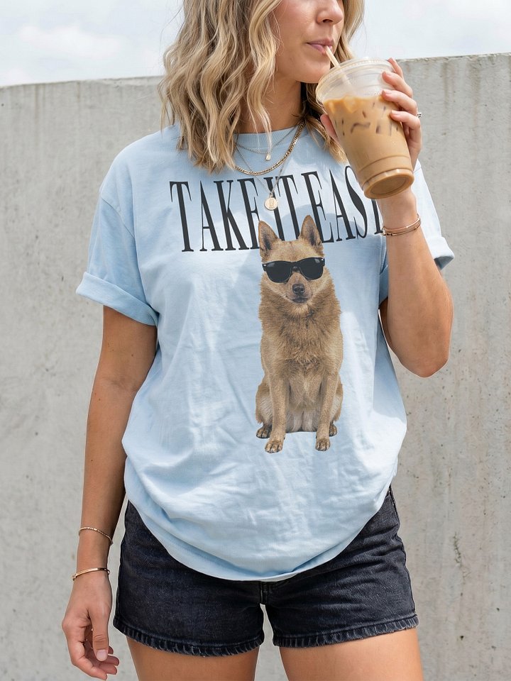 Take It Easy '90s Pop Vintage-Style T-Shirt for Schipperke(Apricot/Fawn) Owners product image (2)