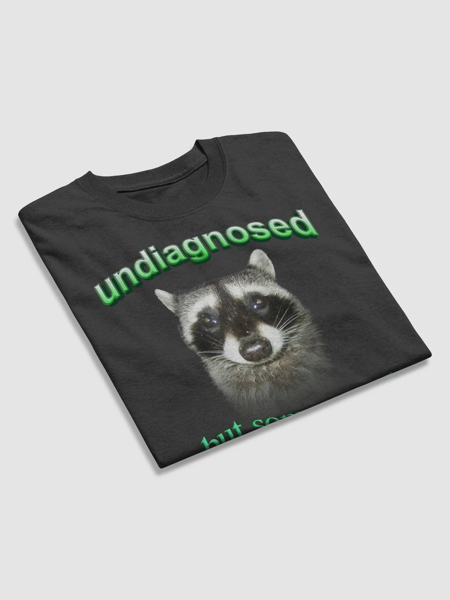 Undiagnosed but something ain't right - Raccoon T-shirt product image (3)