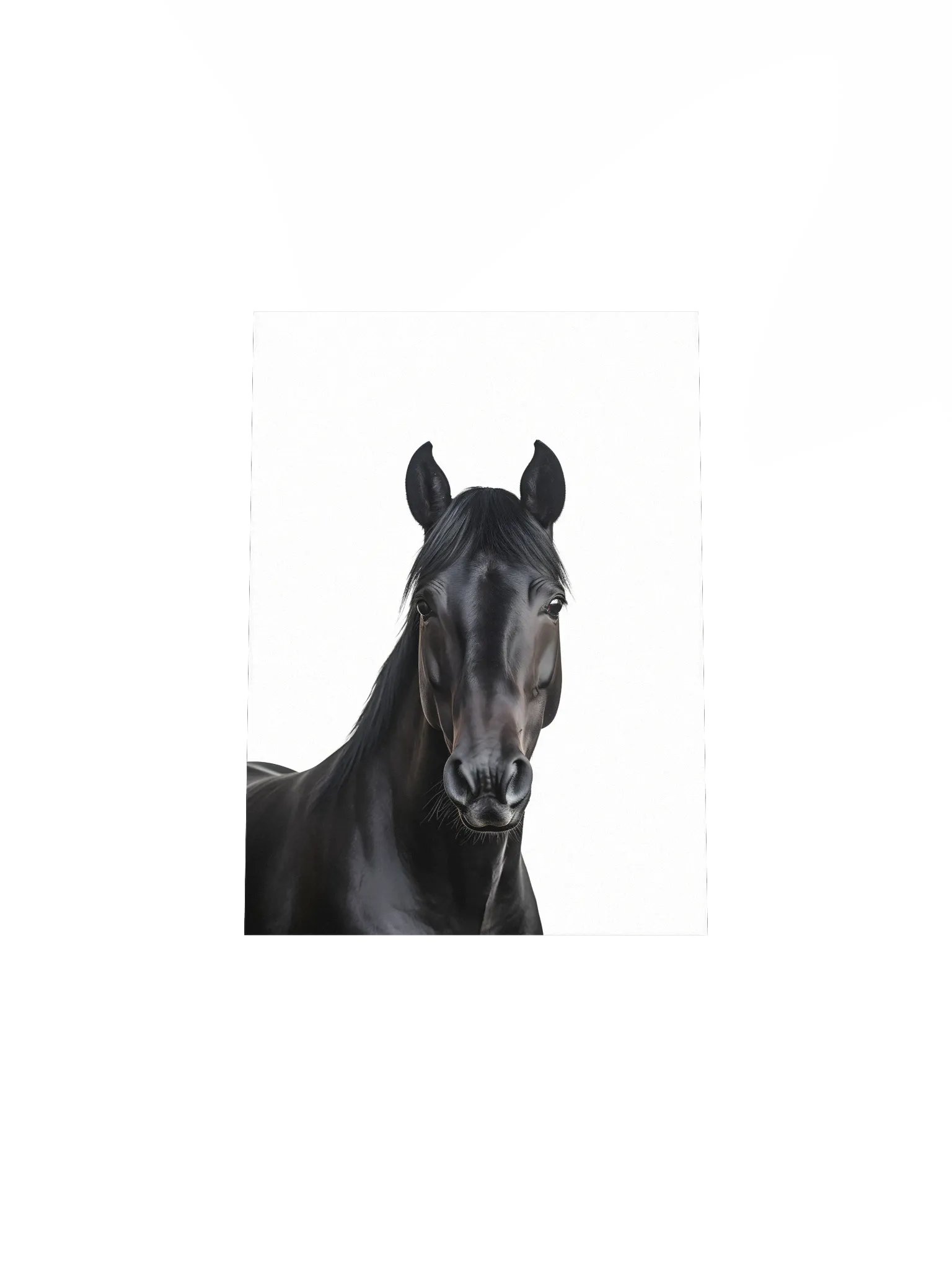 Farm Animal Black Horse Wall Art product image (5)