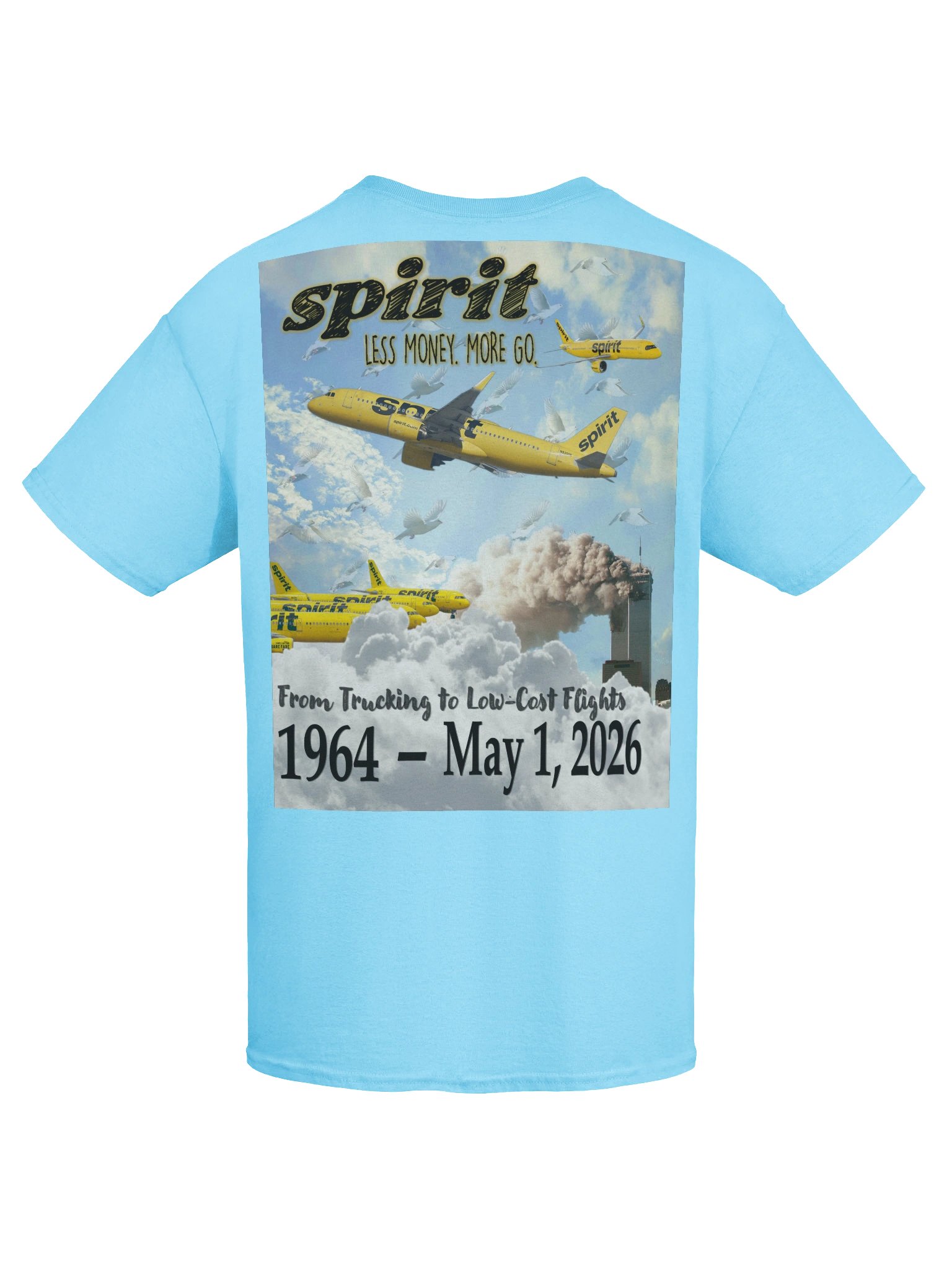 NEVER FORGET SPIRIT AIRLINES 🙏🏾🕊️✨ — T-SHIRT (LIGHT + FULL) product image (69)