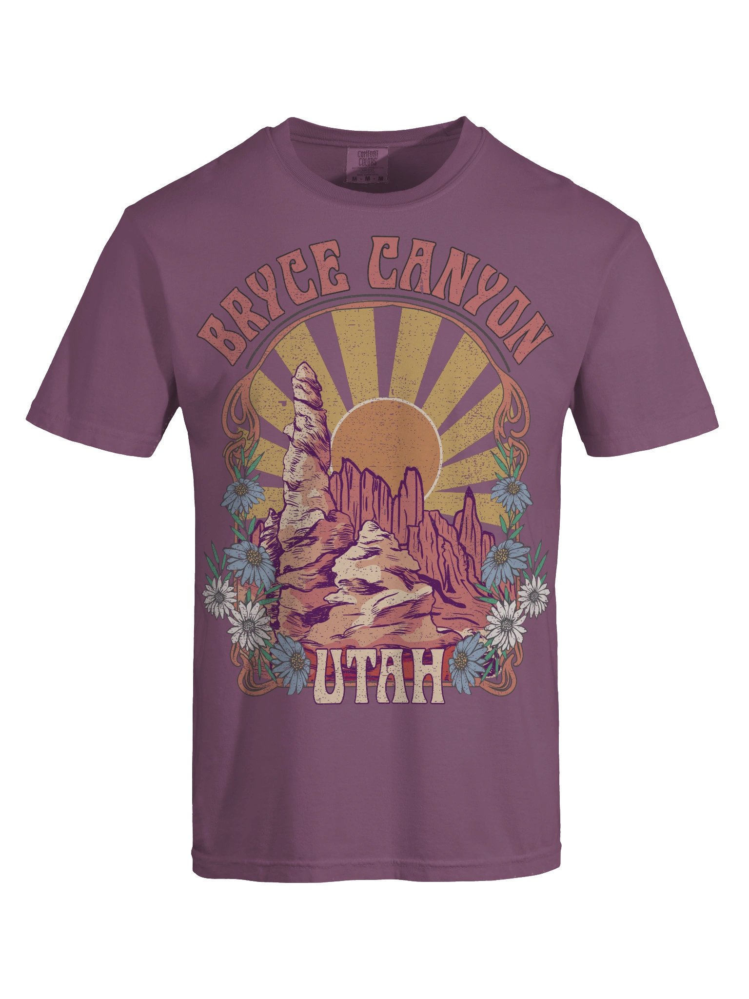 Bryce Canyon Utah Shirt – Vintage Hoodoo Rock Formation Retro Sunset Travel Tee product image (8)