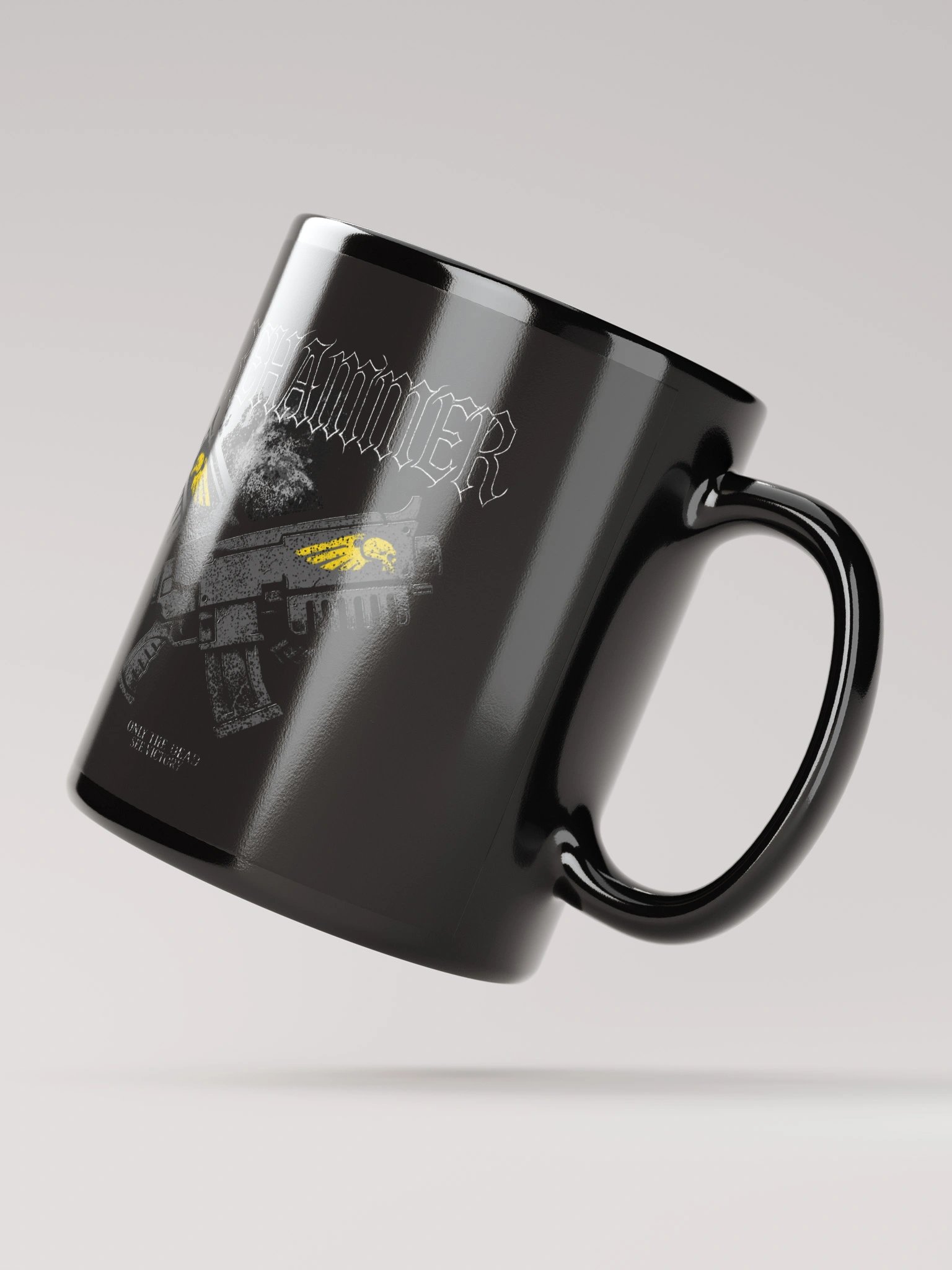 VICTORY BLACK CERAMIC MUG product image (2)