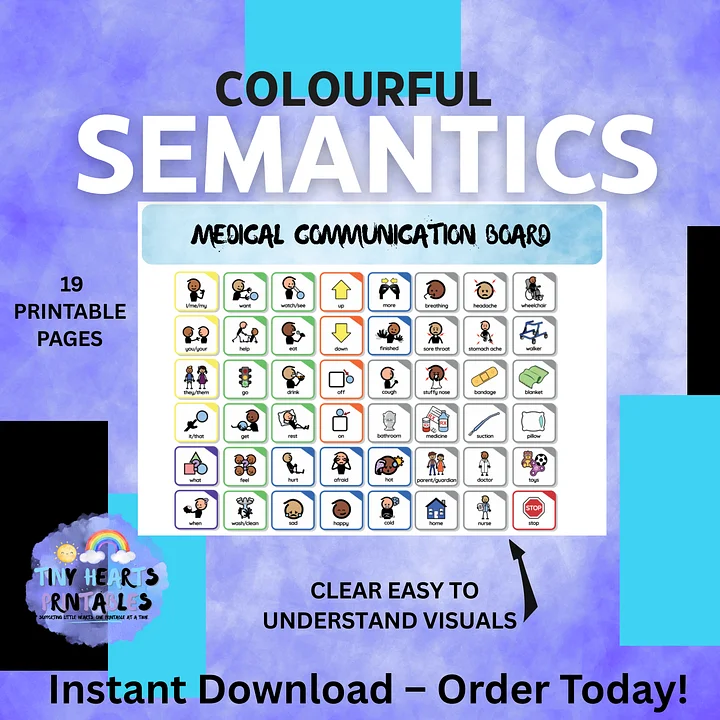 Printable Communication Boards for Kids | 12 Pages of Visual Vocabulary | SEN, AAC, Non-Verbal, Back to School, Feelings, Medical product image (1)