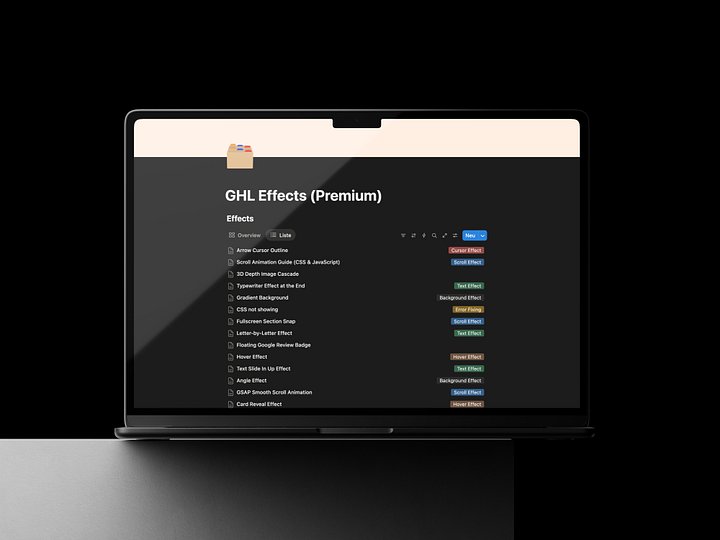 ProLevel Pack - Premium GoHighLevel Website Effects & Animations product image (2)