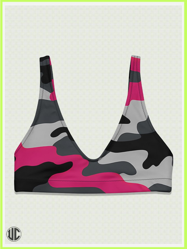 UnkoCon – Savage Pink Camo Bikini Top product image (1)