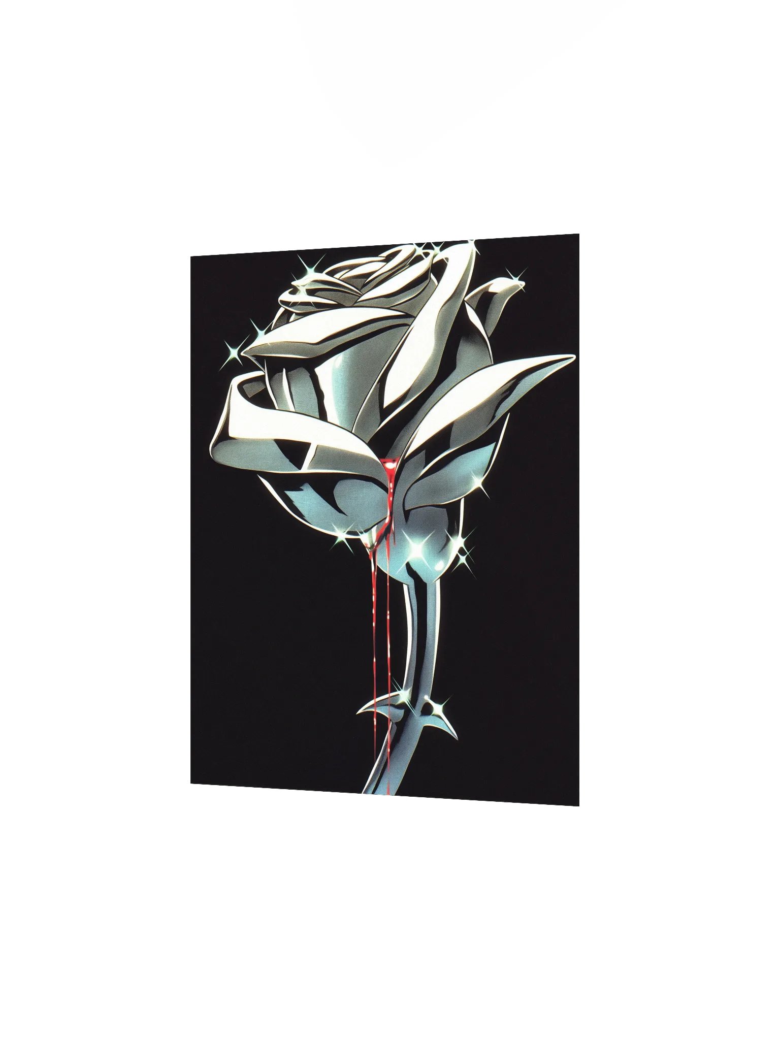 Gothic Metalic Rose Matte Poster product image (2)