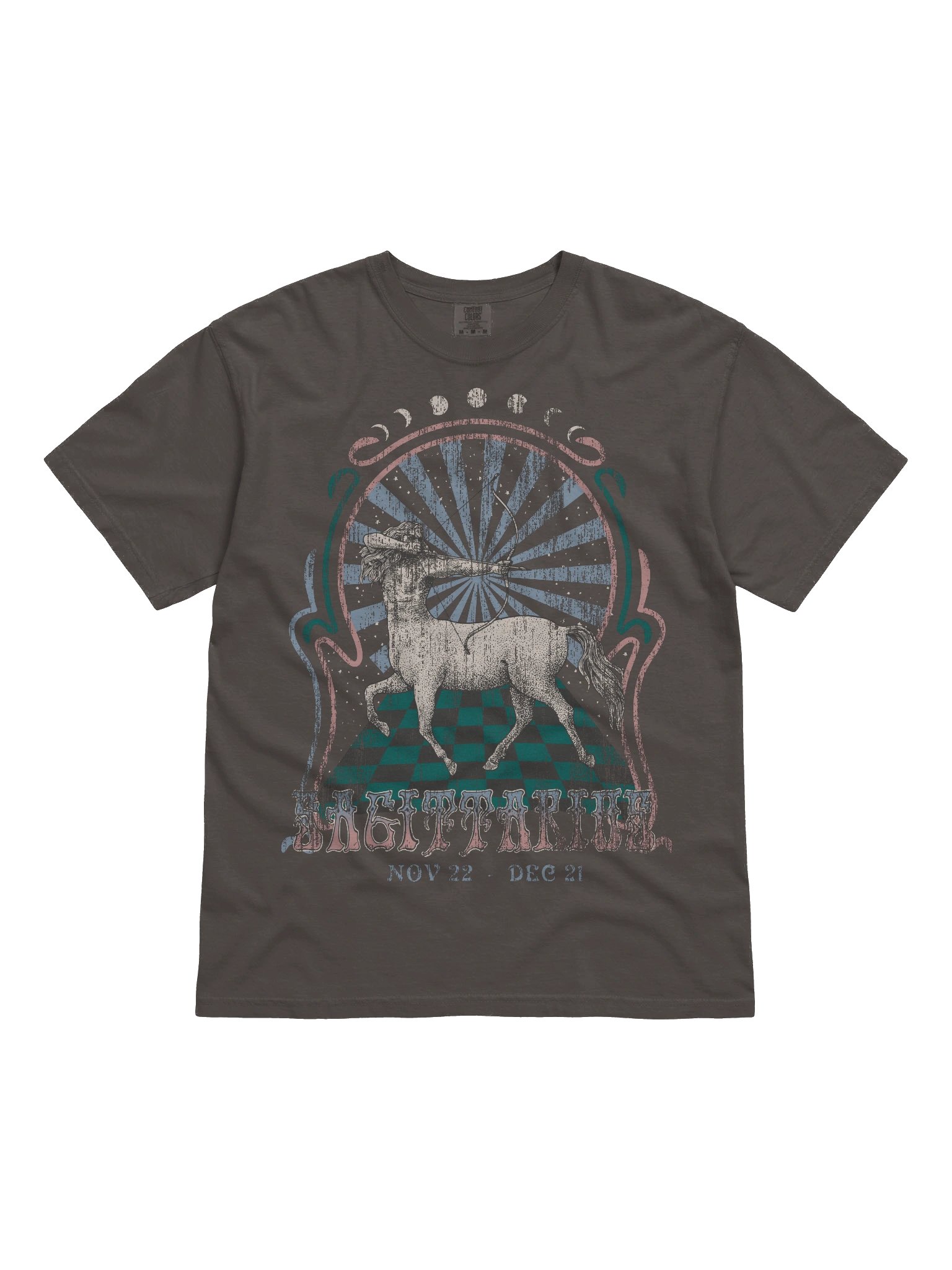 Sagittarius Zodiac Shirt – Vintage Archer Centaur Graphic Tee (Nov 22 – Dec 21) Astrology Design product image (21)