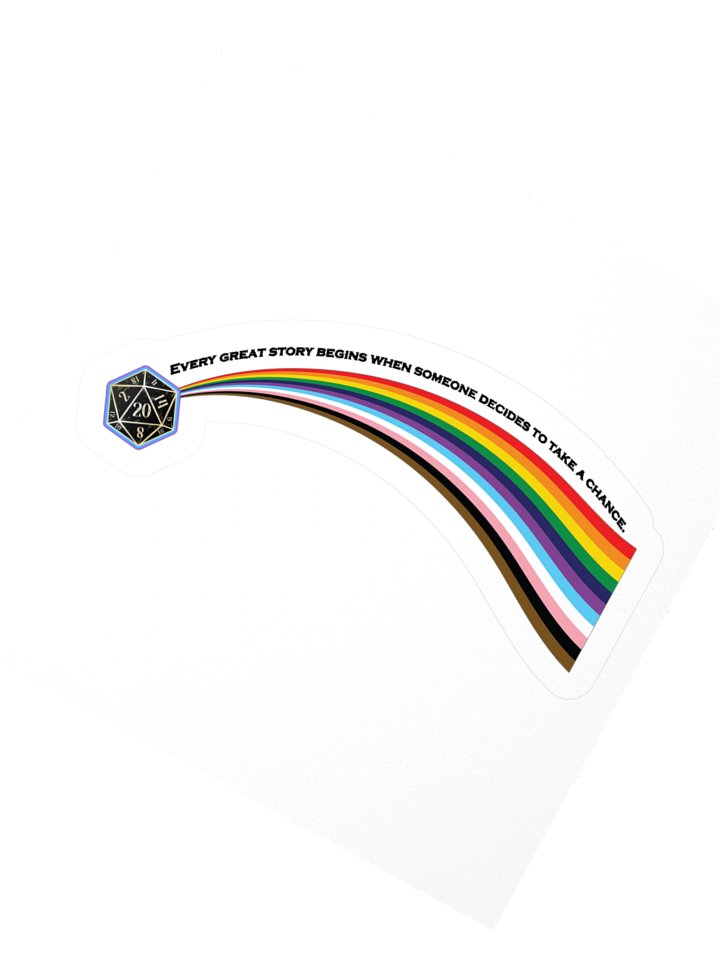 Pride Edition Sticker: "Every Great Story Begins..." product image (4)