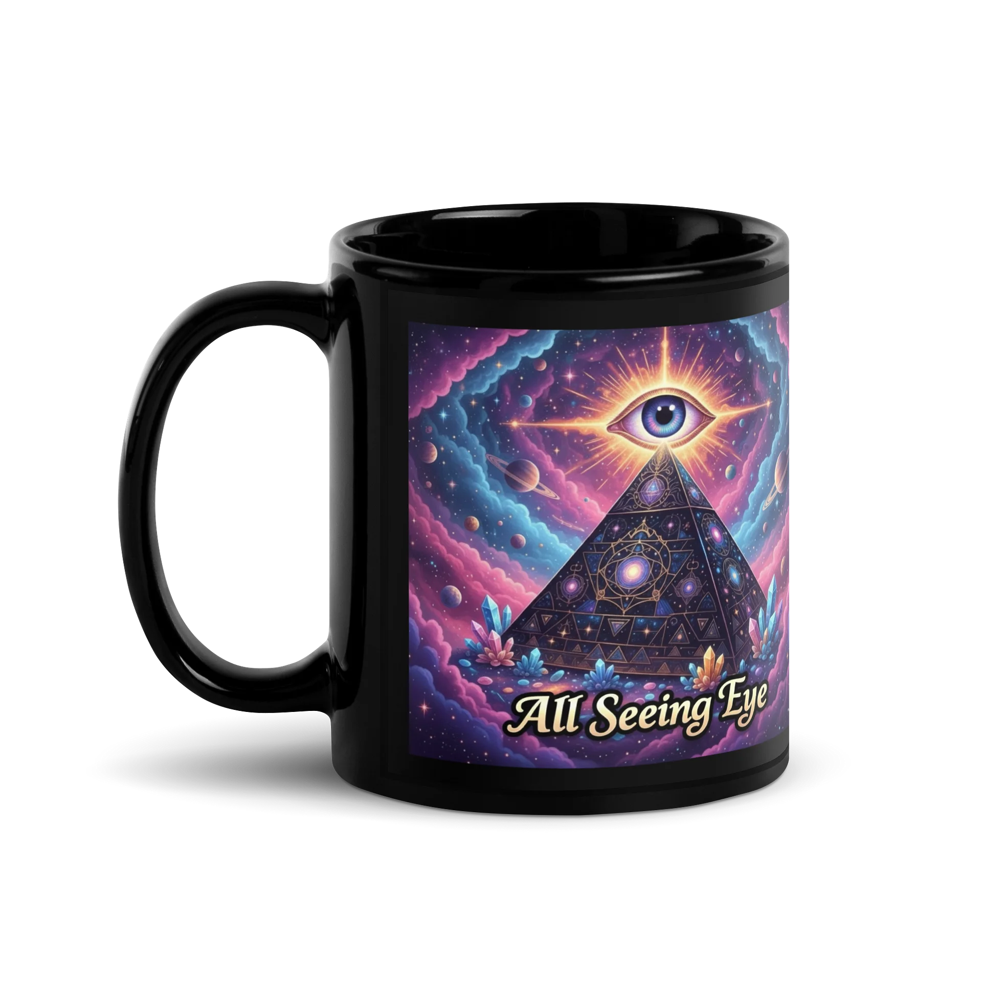 All Seeing Eye. -Black Glossy Mug product image (1)