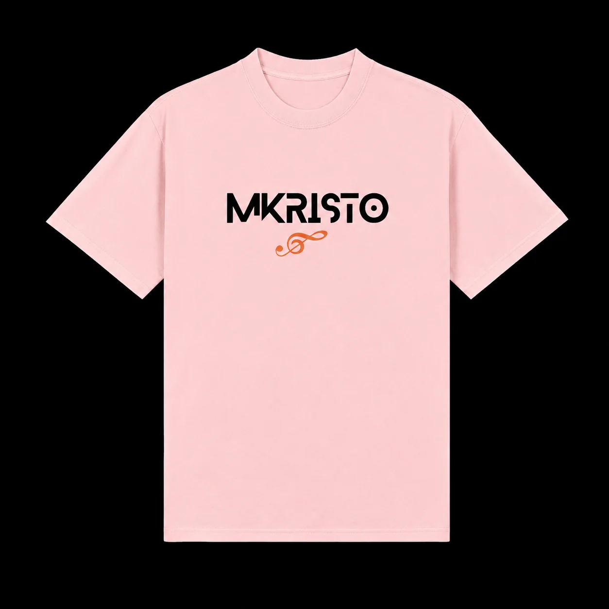 Minimal Orange Loop Oversized Fade Tee product image (11)