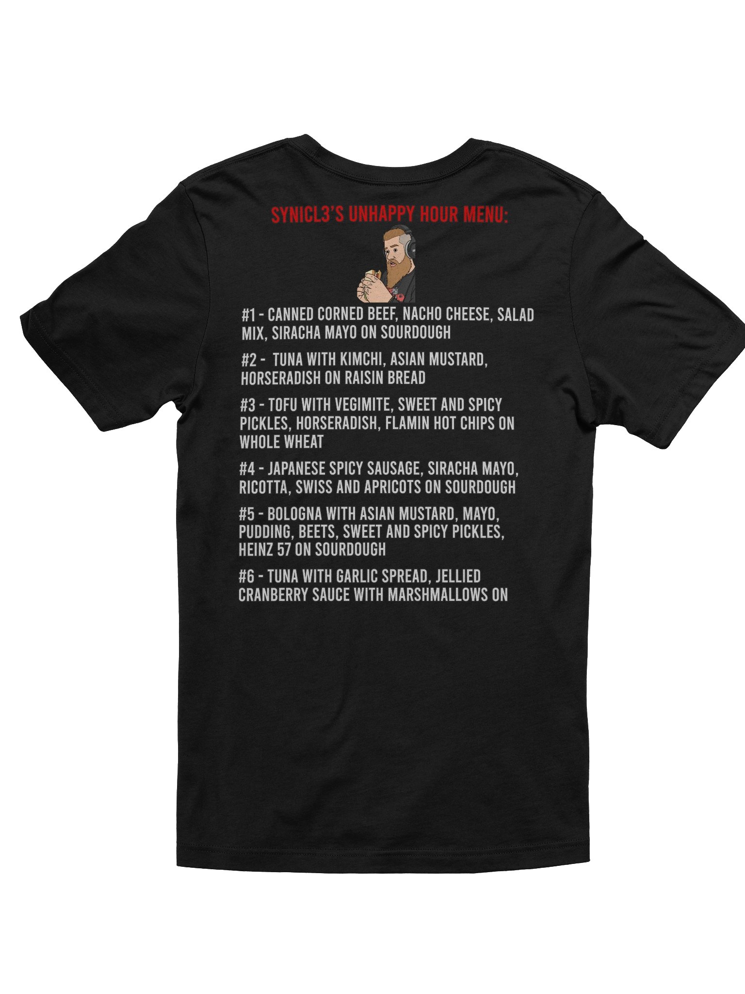 Dec 2025 Subathon - Menu Tee product image (16)