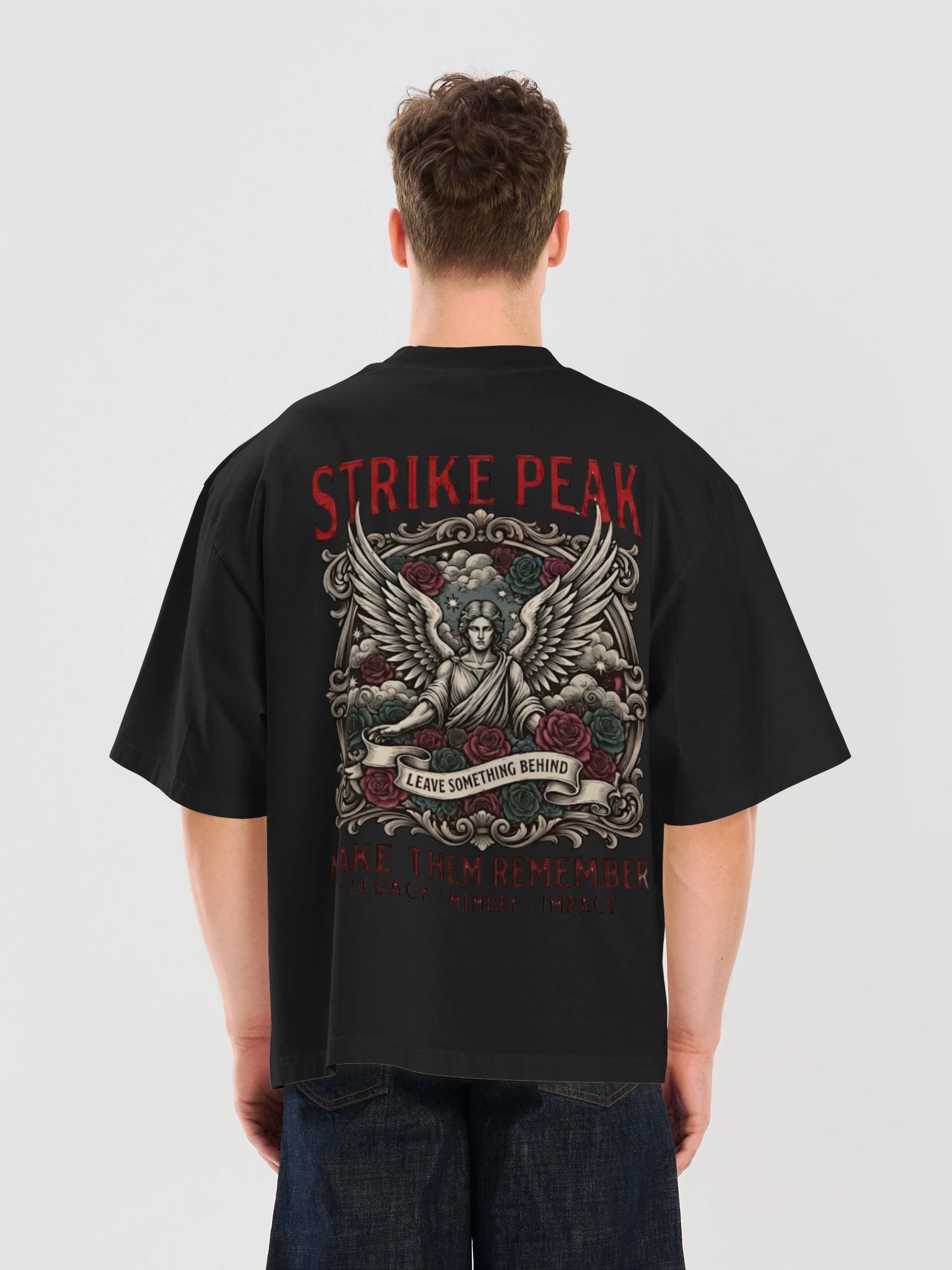 Premium Heavyweight Oversized Graphic T-Shirt - "Make Them Remember" Dual-Sided Statement Streetwear product image (16)