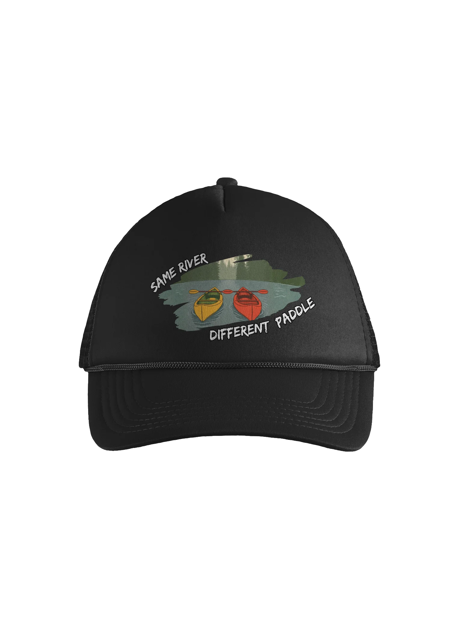 Same River, Different Paddle – Outdoorsy Couples Adventure Hat product image (1)