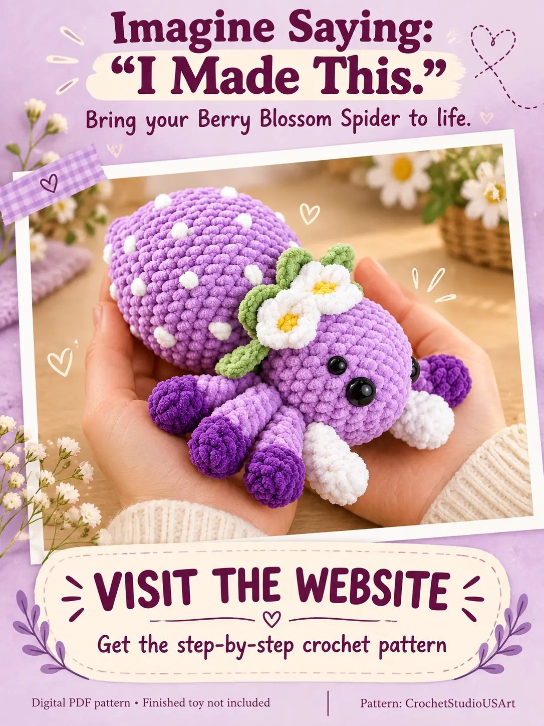 Berry Sweet Spider Crochet Pattern product image (2)