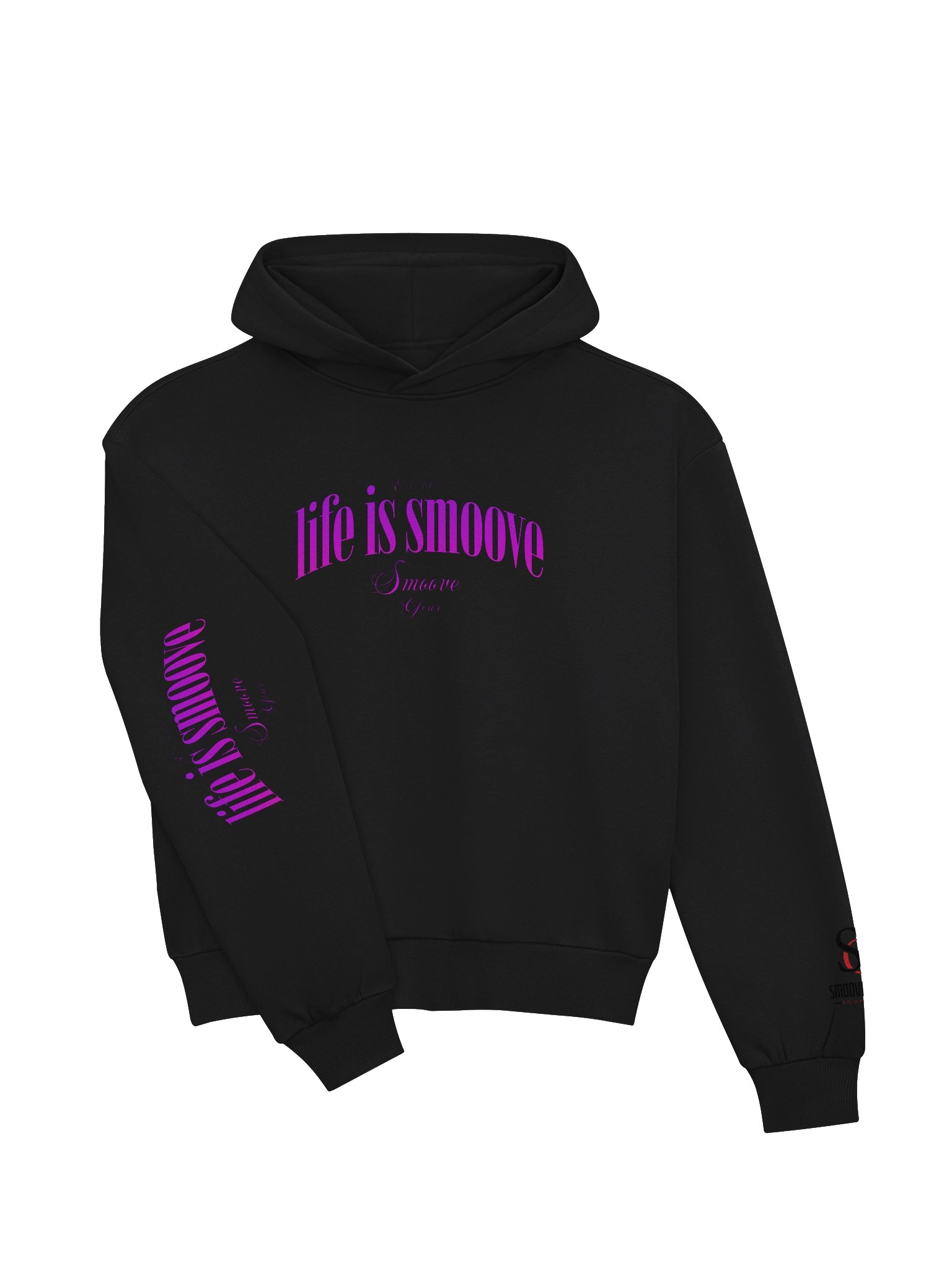 Life Is Smoove Pink Hoodie product image (11)