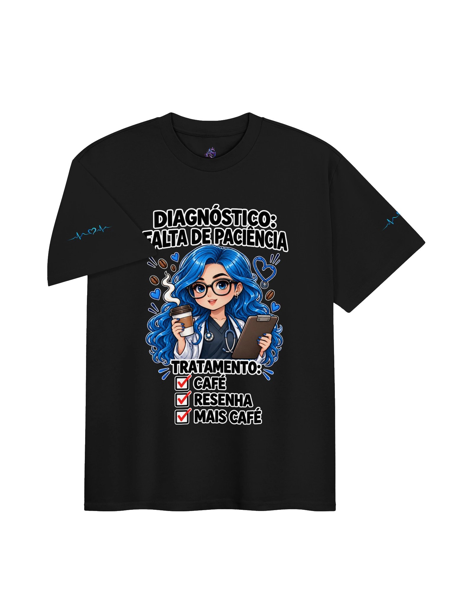 Camiseta Masculina | Diagnóstico: Falta de Paciência 😂💙 product image (12)