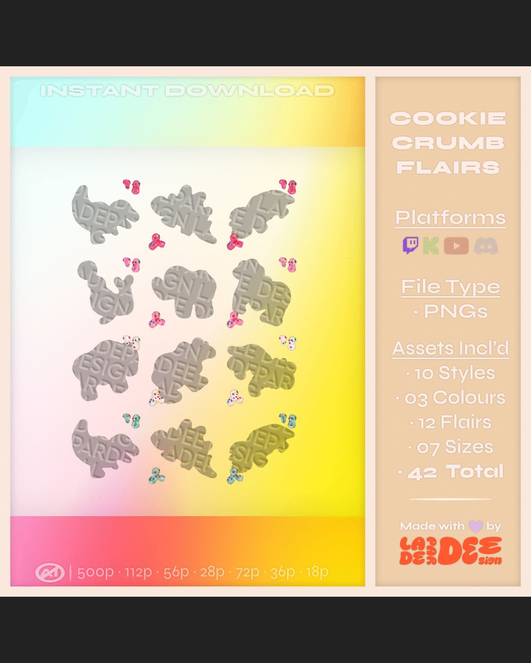 Frosted Animal Cookie Badges product image (7)