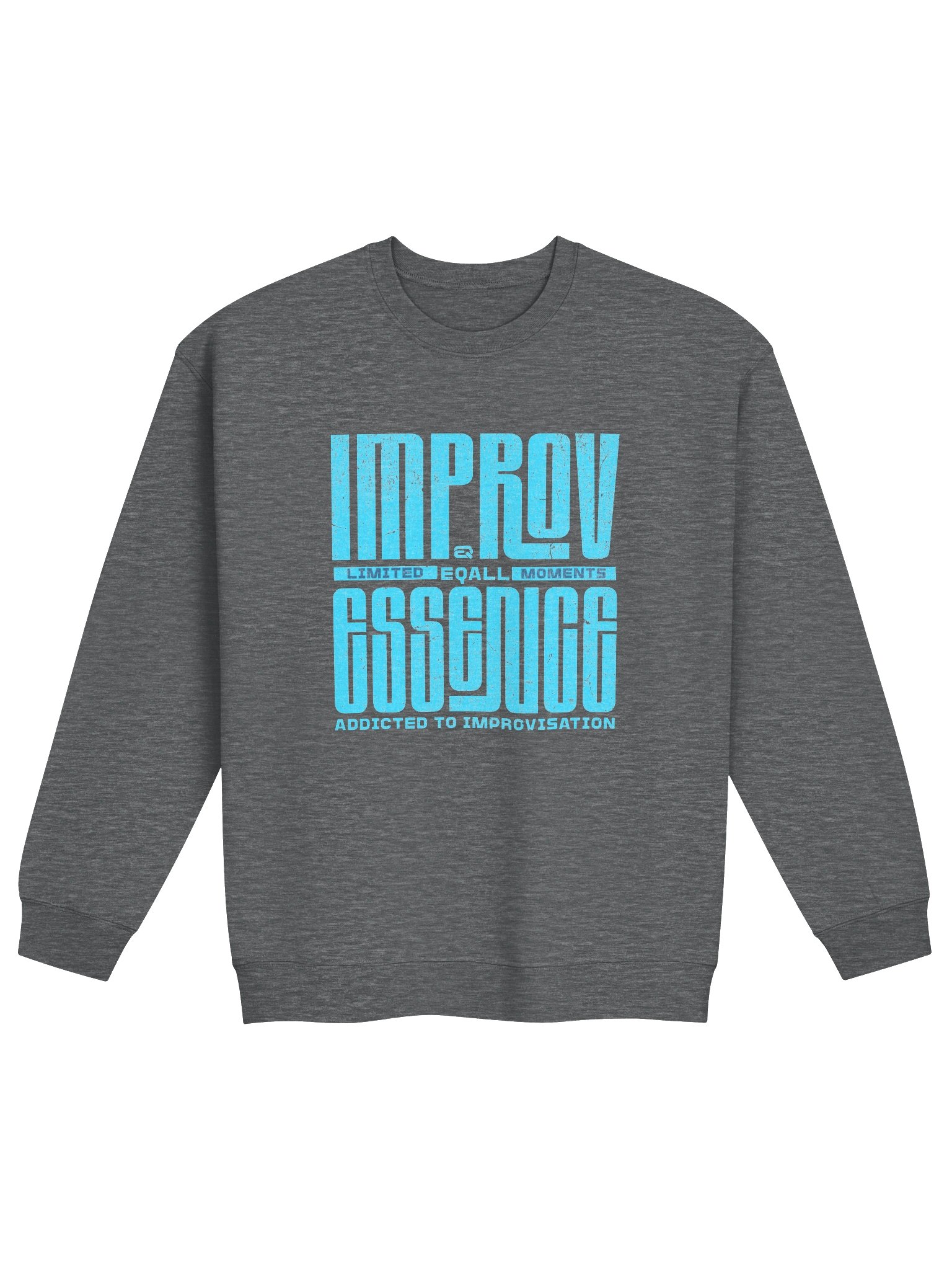 Limited IMPROV Moments Crewneck Gildan Sweatshirt_R3CVR.i mode by EQALL® Essentials_Light Blue product image (2)