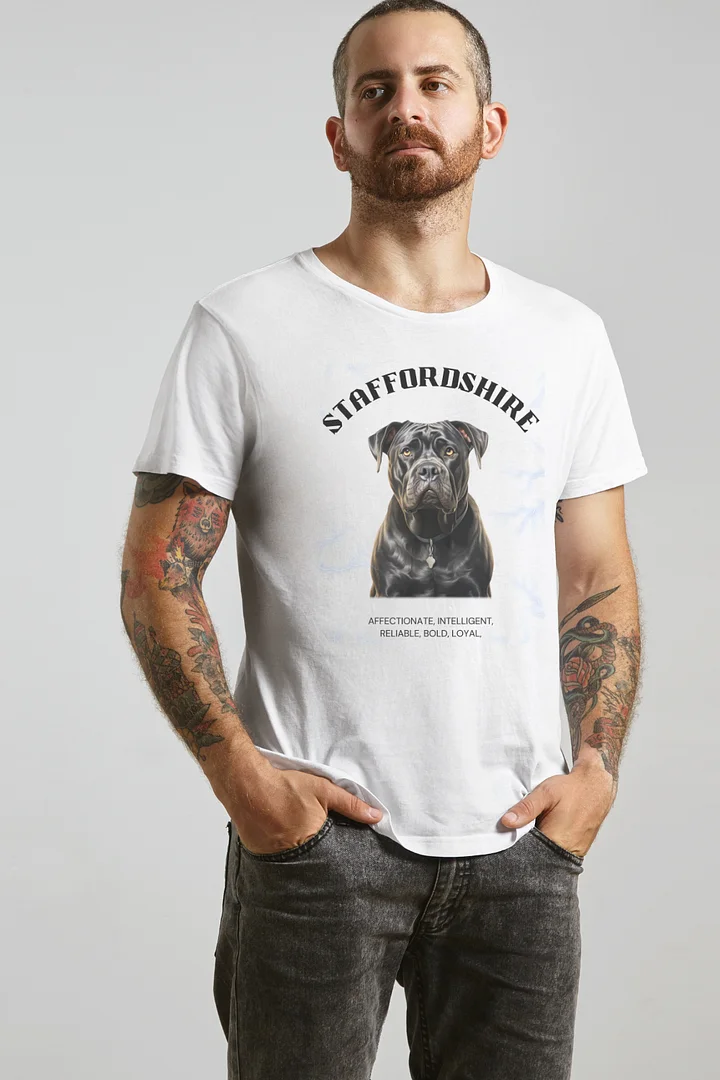 Staffordshire White Relaxed Fit T-shirt product image (1)