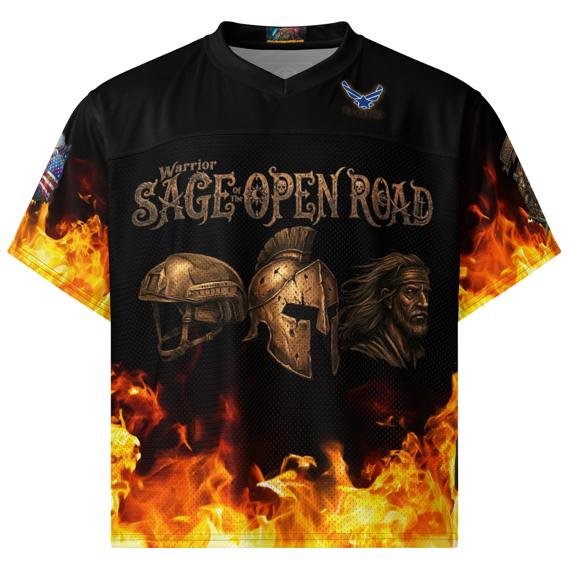 MötoGraffitti Warrior Sage Air Force Football Jersey product image (1)