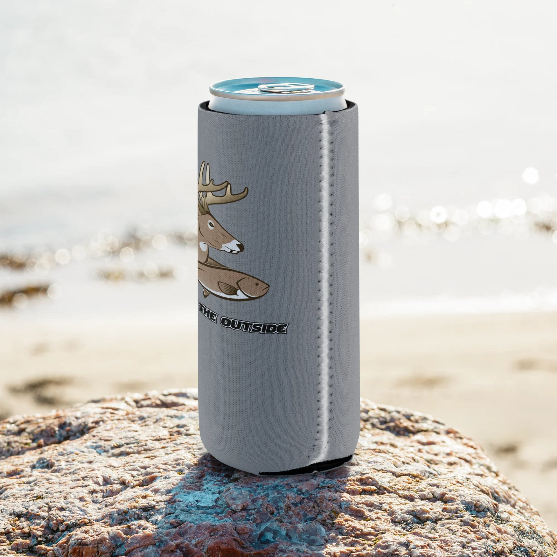 Grey W/ Brown ITO Coozie product image (17)