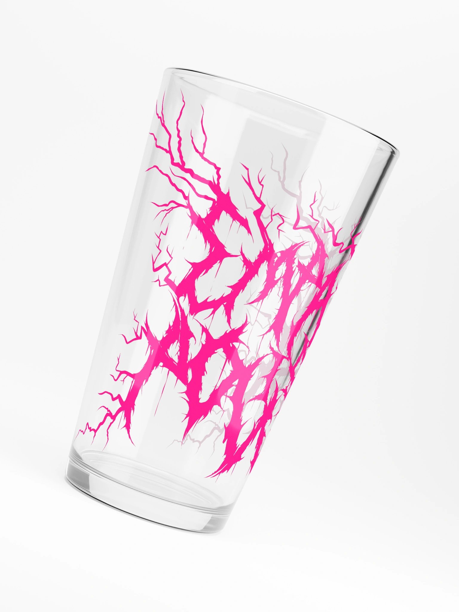 *NEW!* DEATH METAL Empathy is Power Pint Glass (Hot Pink) product image (6)
