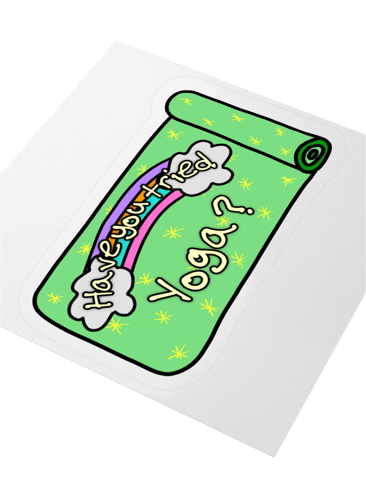 "Have You Tried Yoga?" Vinyl Sticker product image (5)