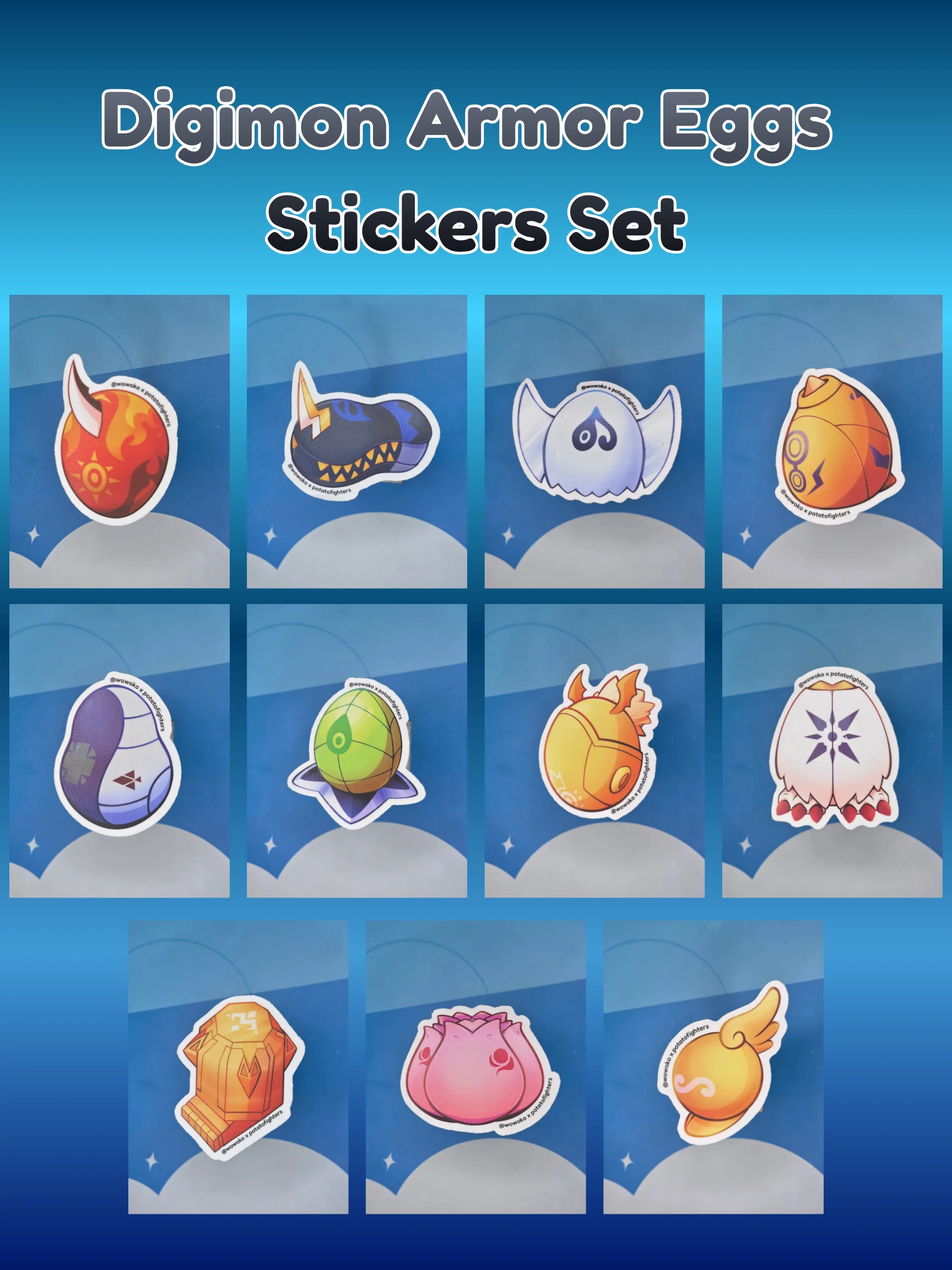 Digi Armor Eggs - Sticker product image (1)