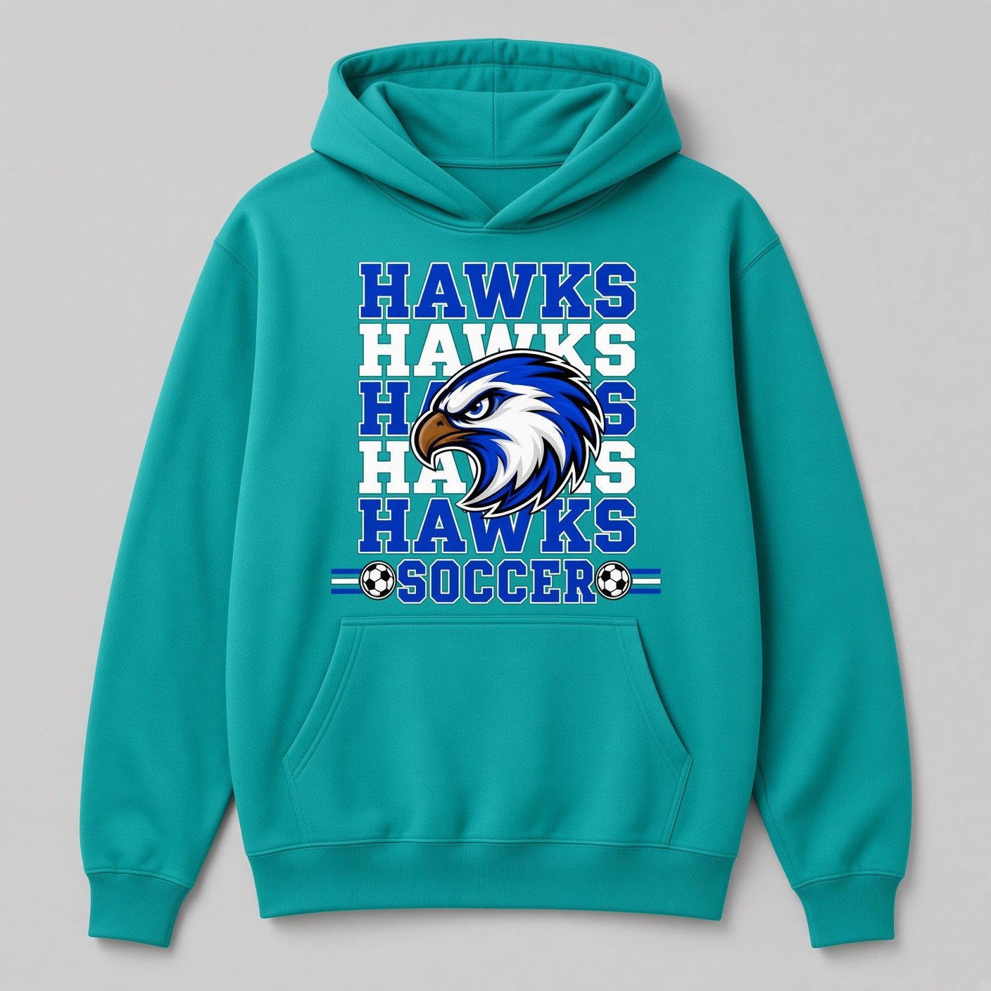 Hawks Hawks Hawks Soccer Comfort Colors Hoodie product image (1)