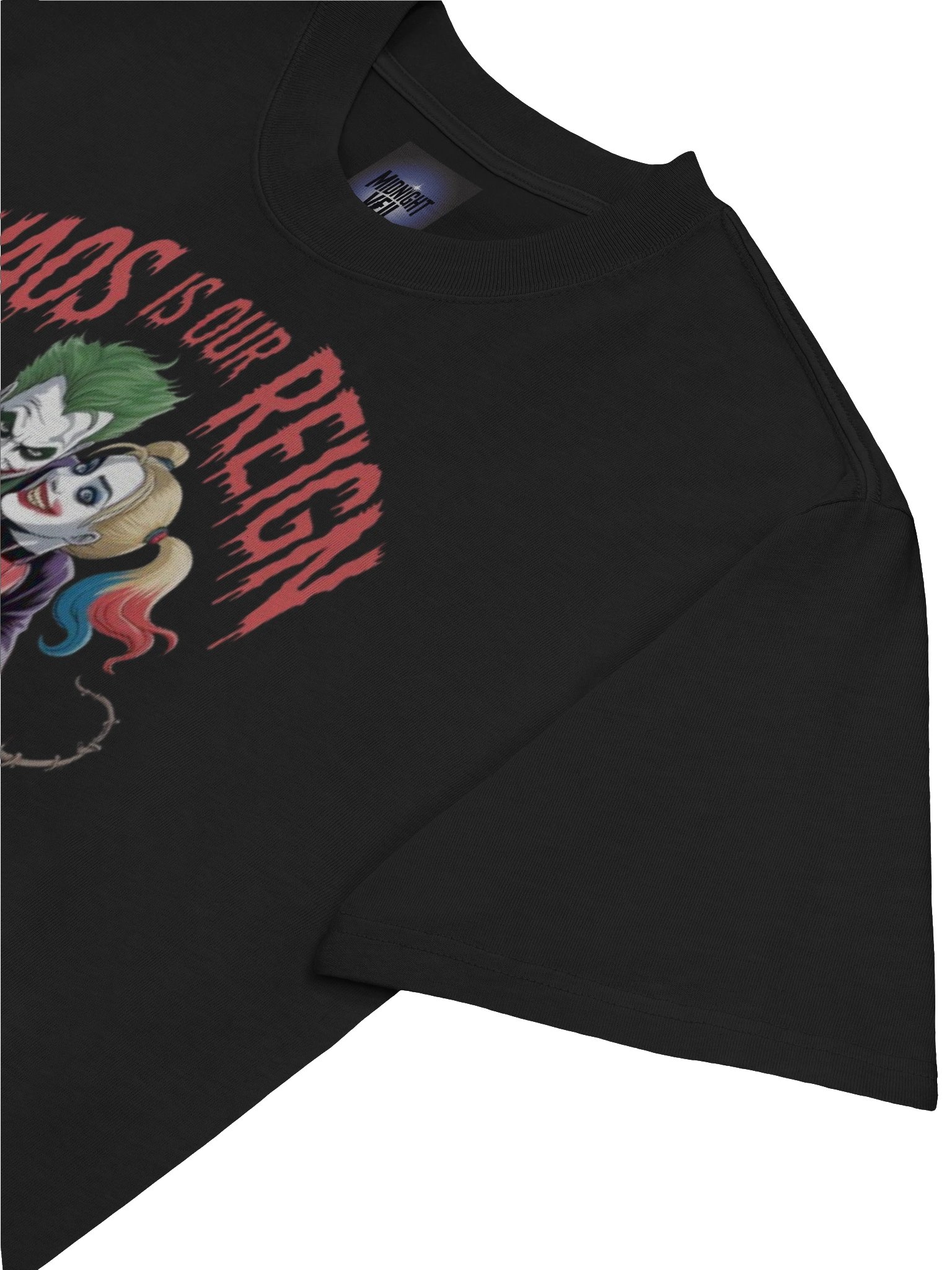Joker & Harley Quinn 'Chaos is Our Reign' Oversized Faded T-Shirt product image (7)
