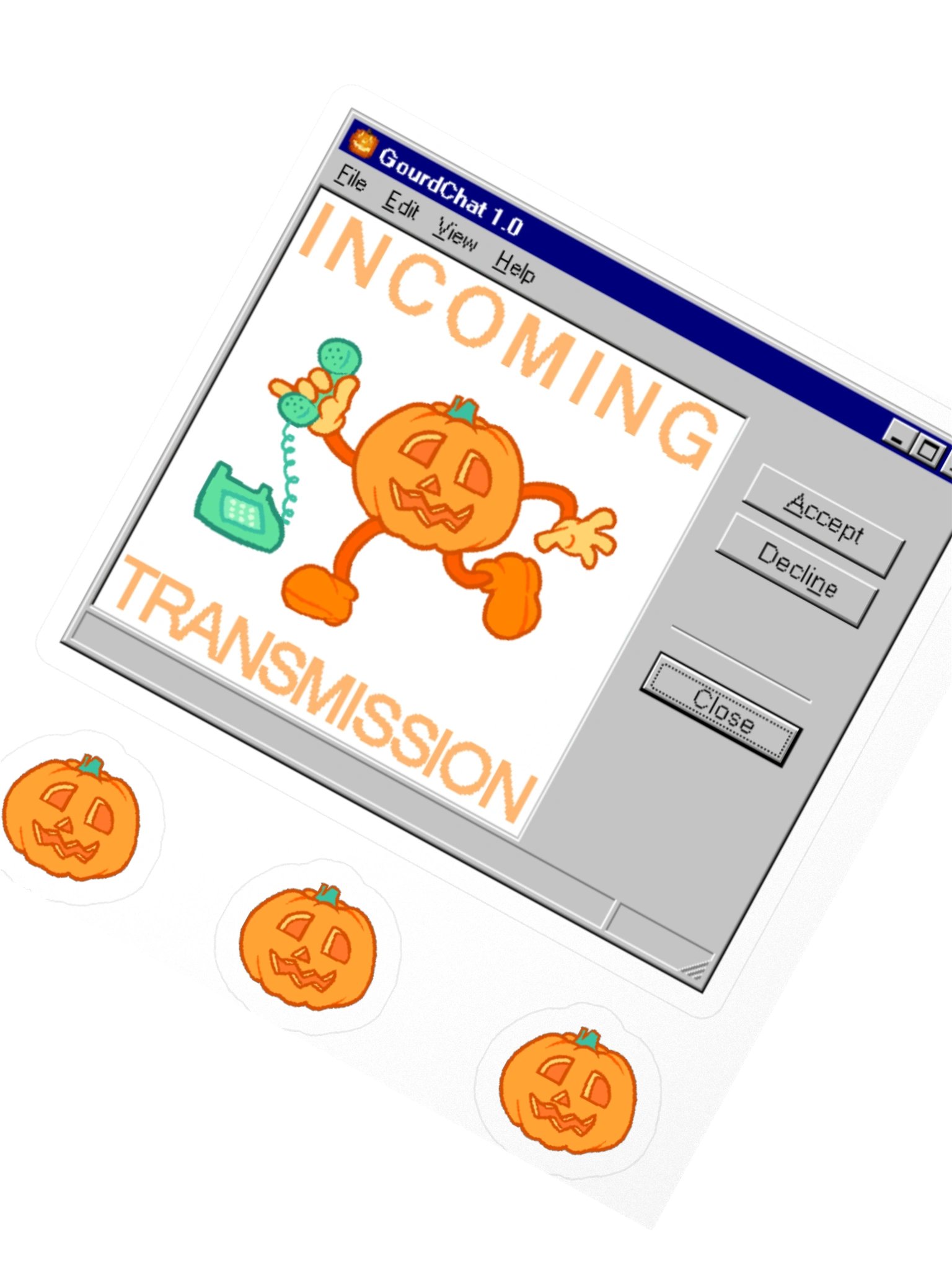 "GourdChat 1.0" Sticker product image (5)