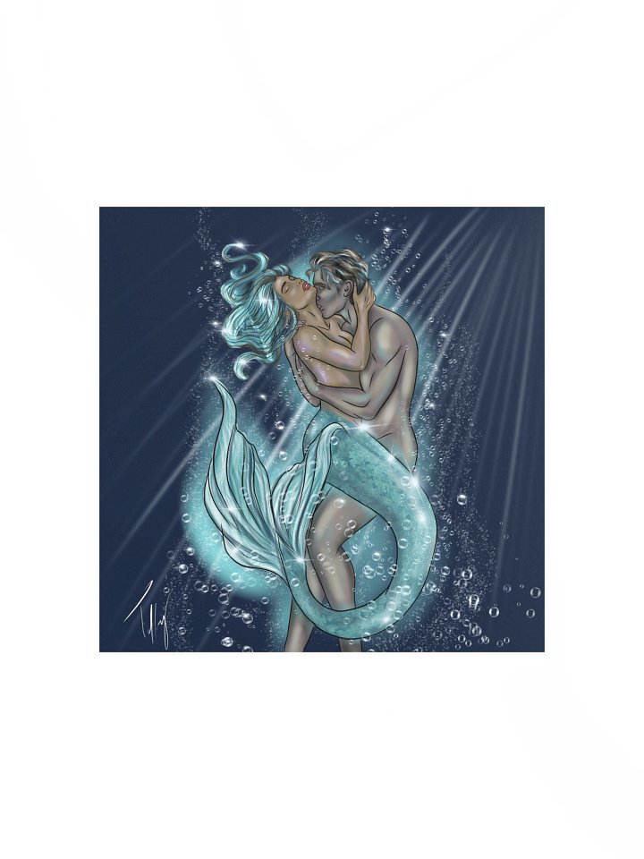 "No Matter The Depth, I'll Always Find You." Original Mermaid Art product image (4)