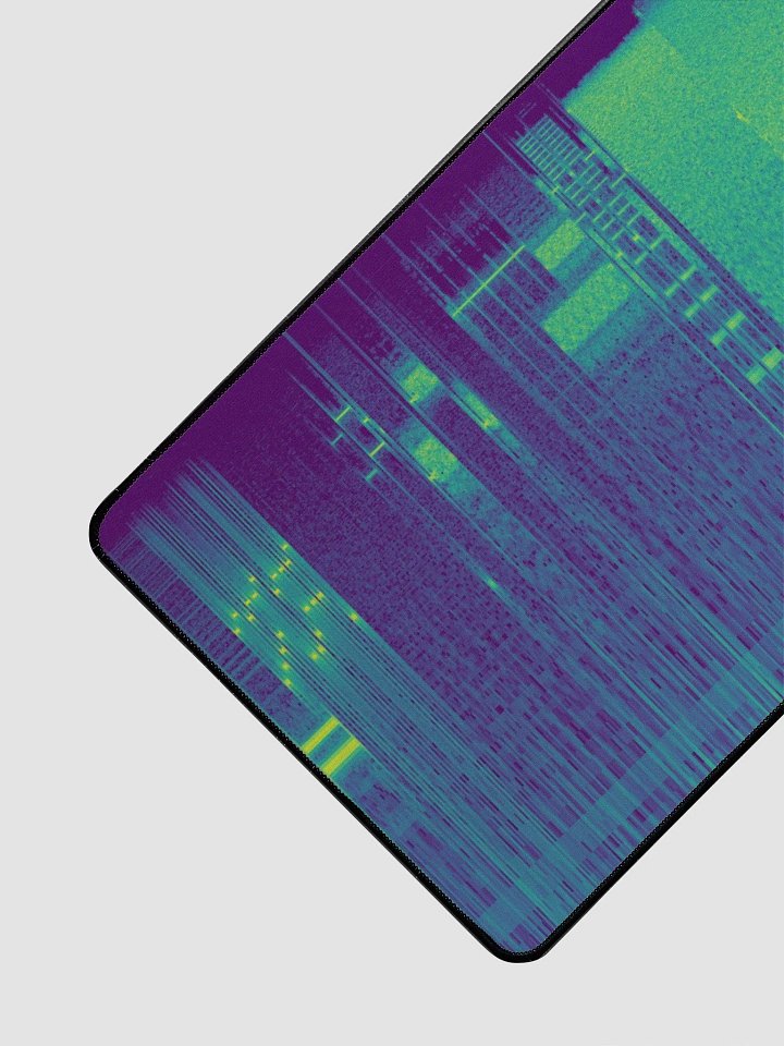 Dial Up Sound Spectrogram Desk Mat 15.5 x 31.5 inches product image (2)