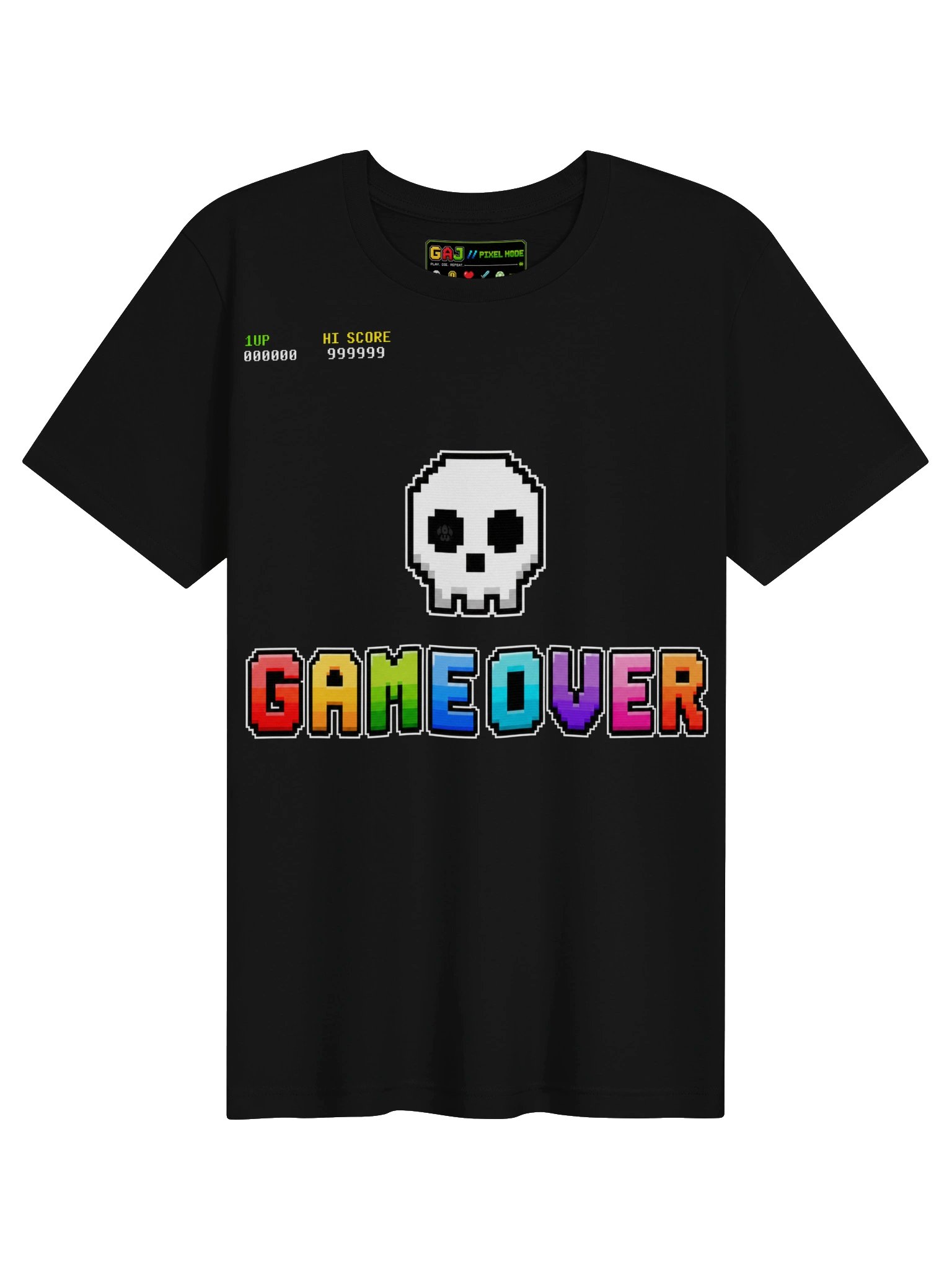 💀 Game Over | Pixel Mode Gaming T-Shirt - SOFT COTTON - product image (1)